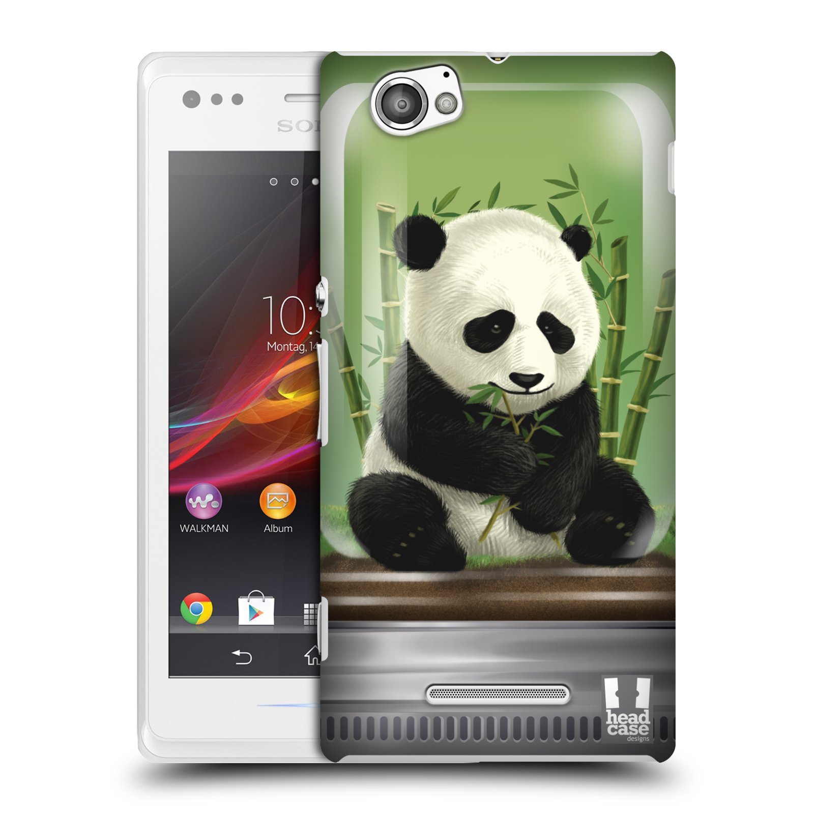 HEAD CASE plastový obal na mobil Sony Xperia M vzor Zvířátka v těžítku panda