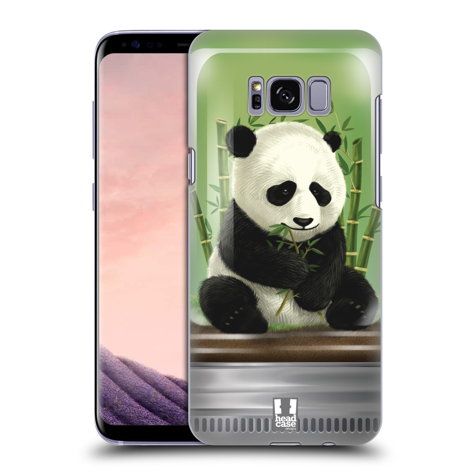 HEAD CASE plastový obal na mobil Samsung Galaxy S8 vzor Zvířátka v těžítku panda