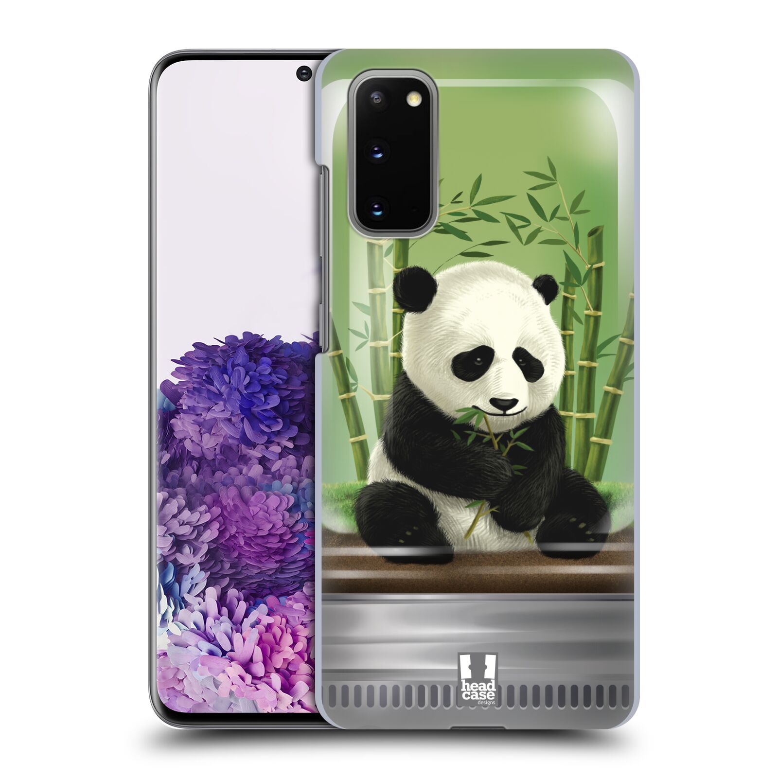 Pouzdro na mobil Samsung Galaxy S20 - HEAD CASE - vzor Zvířátka v těžítku panda