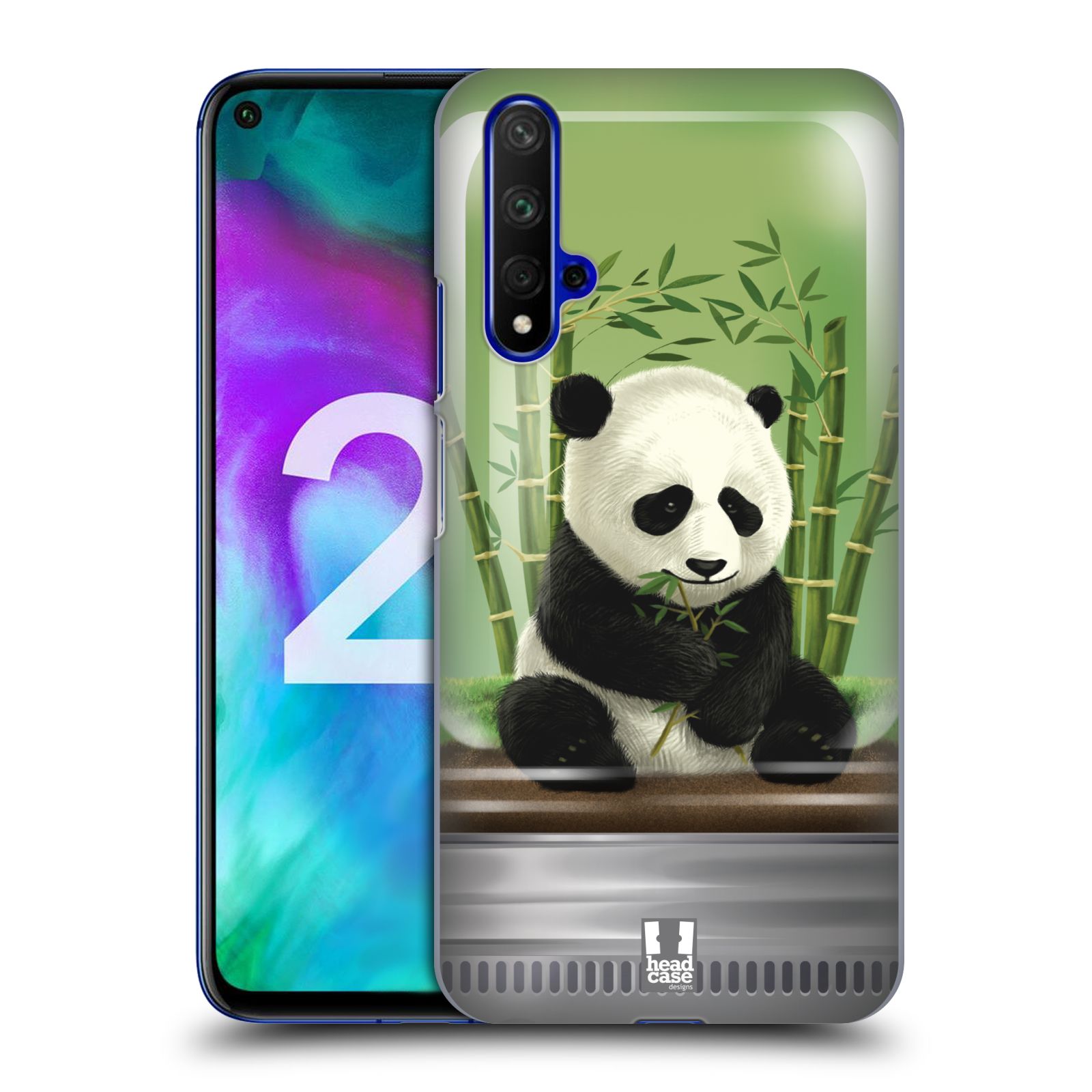 Pouzdro na mobil Honor 20 - HEAD CASE - vzor Zvířátka v těžítku panda