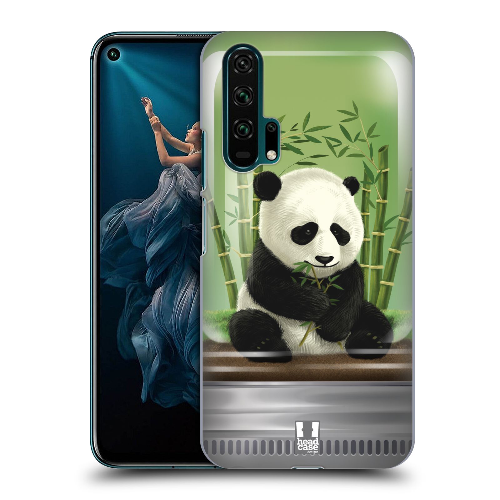 Pouzdro na mobil Honor 20 PRO - HEAD CASE - vzor Zvířátka v těžítku panda