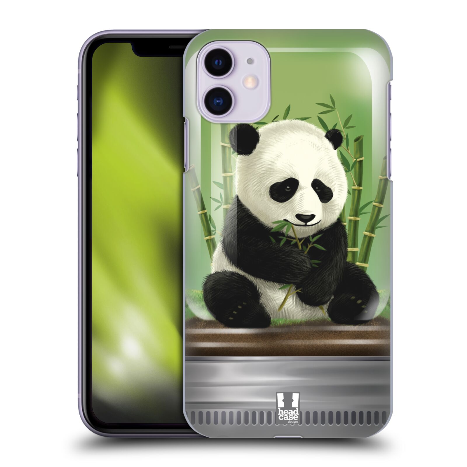 Pouzdro na mobil Apple Iphone 11 - HEAD CASE - vzor Zvířátka v těžítku panda