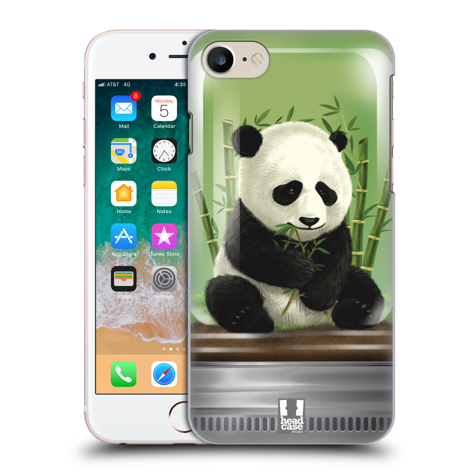 HEAD CASE plastový obal na mobil Apple Iphone 7 vzor Zvířátka v těžítku panda
