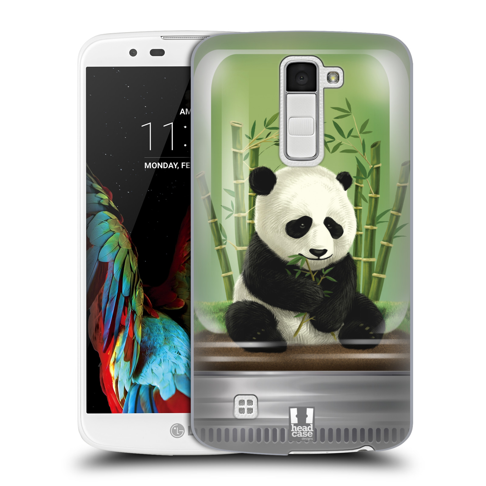 HEAD CASE plastový obal na mobil LG K10 vzor Zvířátka v těžítku panda