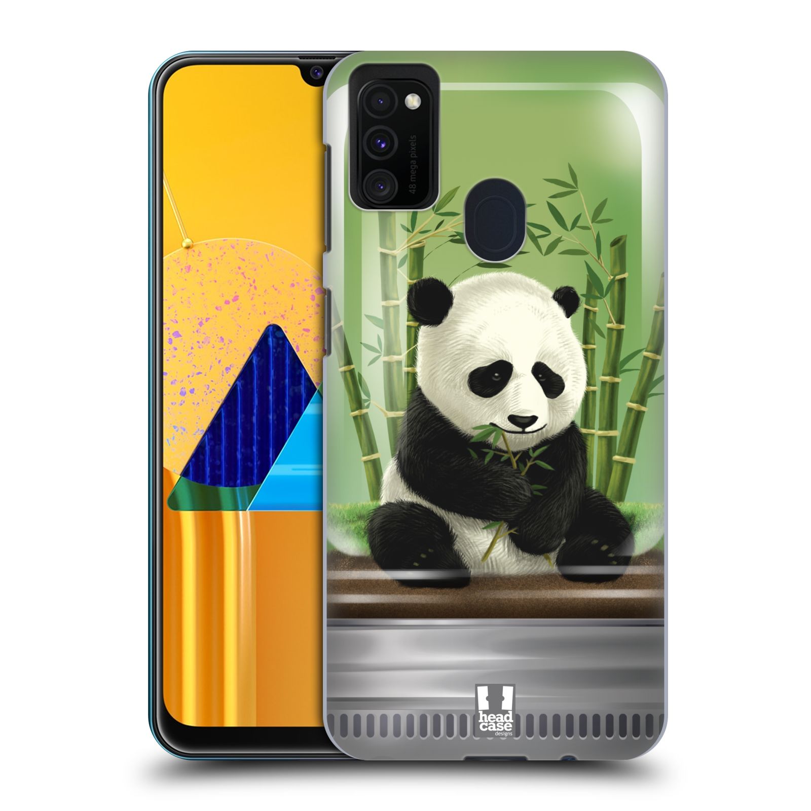 Zadní kryt na mobil Samsung Galaxy M21 vzor Zvířátka v těžítku panda