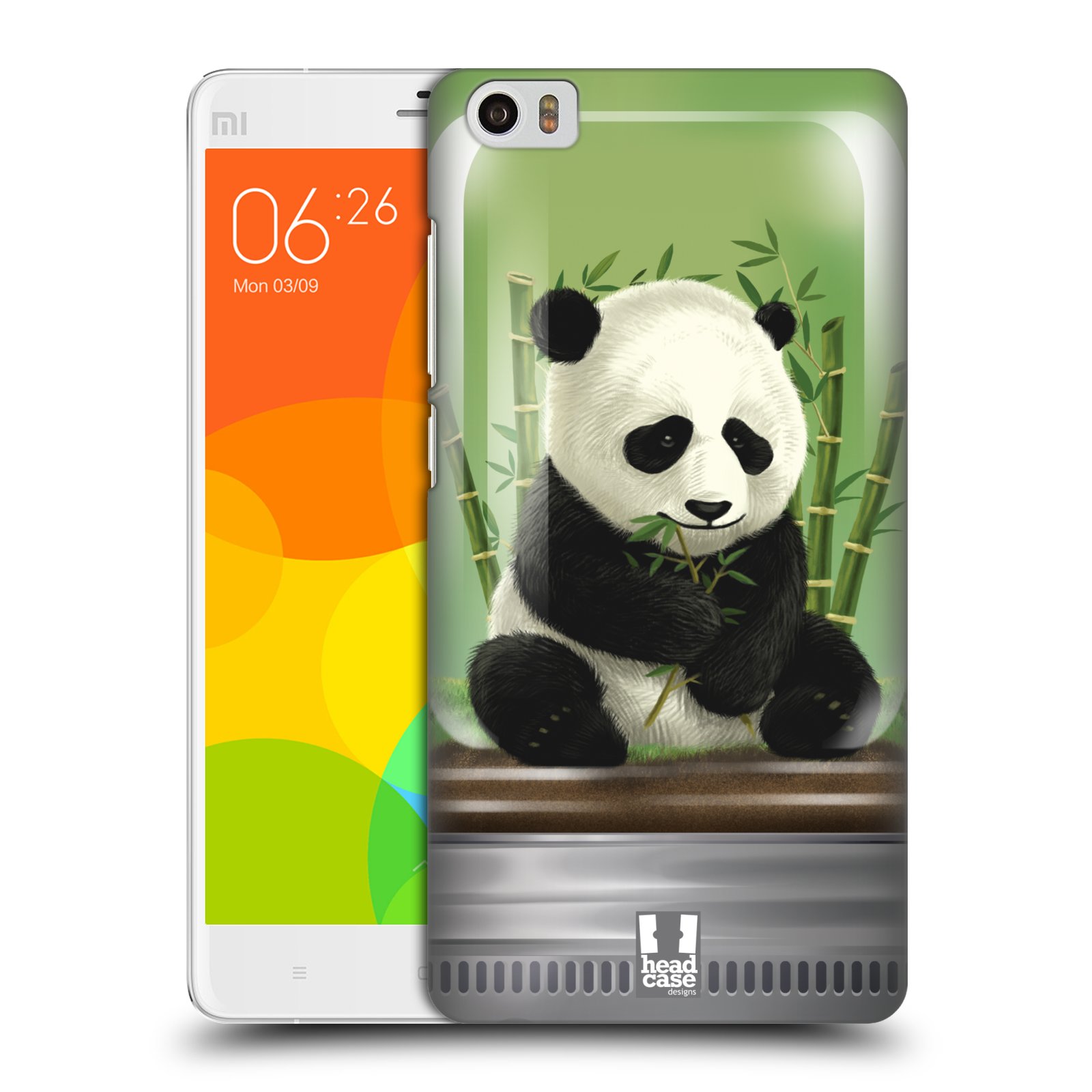 HEAD CASE pevný plastový obal na mobil XIAOMI Mi Note vzor Zvířátka v těžítku panda