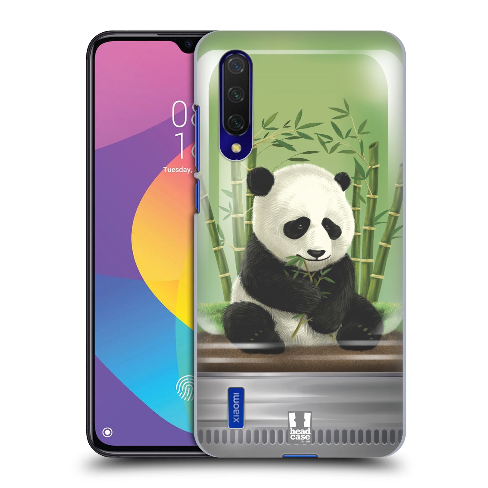 Zadní kryt na mobil Xiaomi MI 9 LITE vzor Zvířátka v těžítku panda
