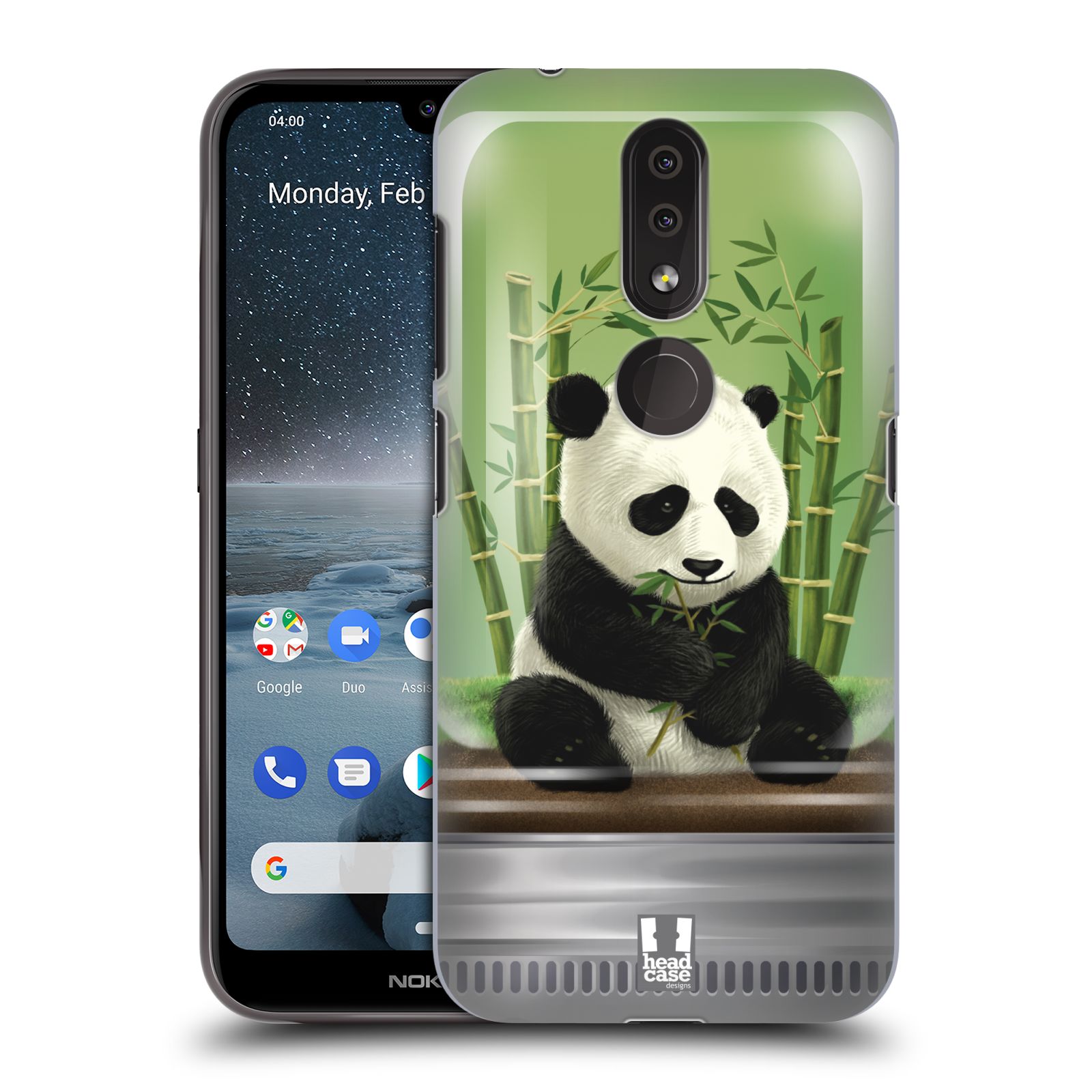 Pouzdro na mobil Nokia 4.2 - HEAD CASE - vzor Zvířátka v těžítku panda