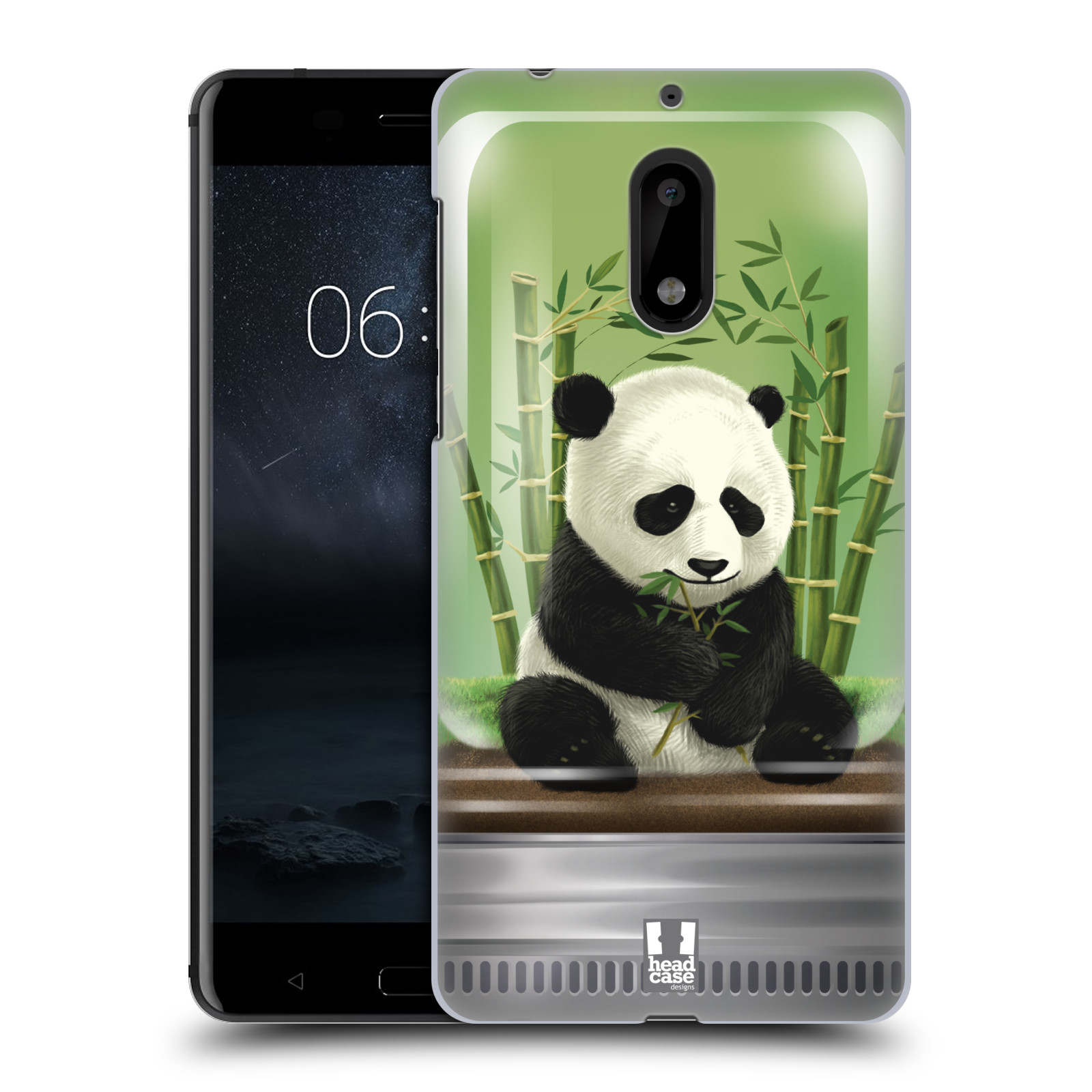 HEAD CASE plastový obal na mobil Nokia 6 vzor Zvířátka v těžítku panda