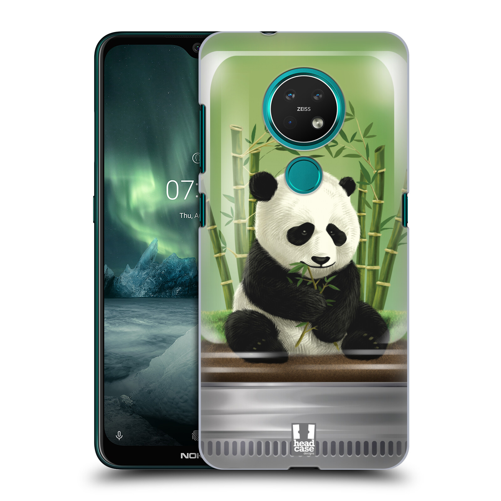 Pouzdro na mobil NOKIA 7.2 - HEAD CASE - vzor Zvířátka v těžítku panda