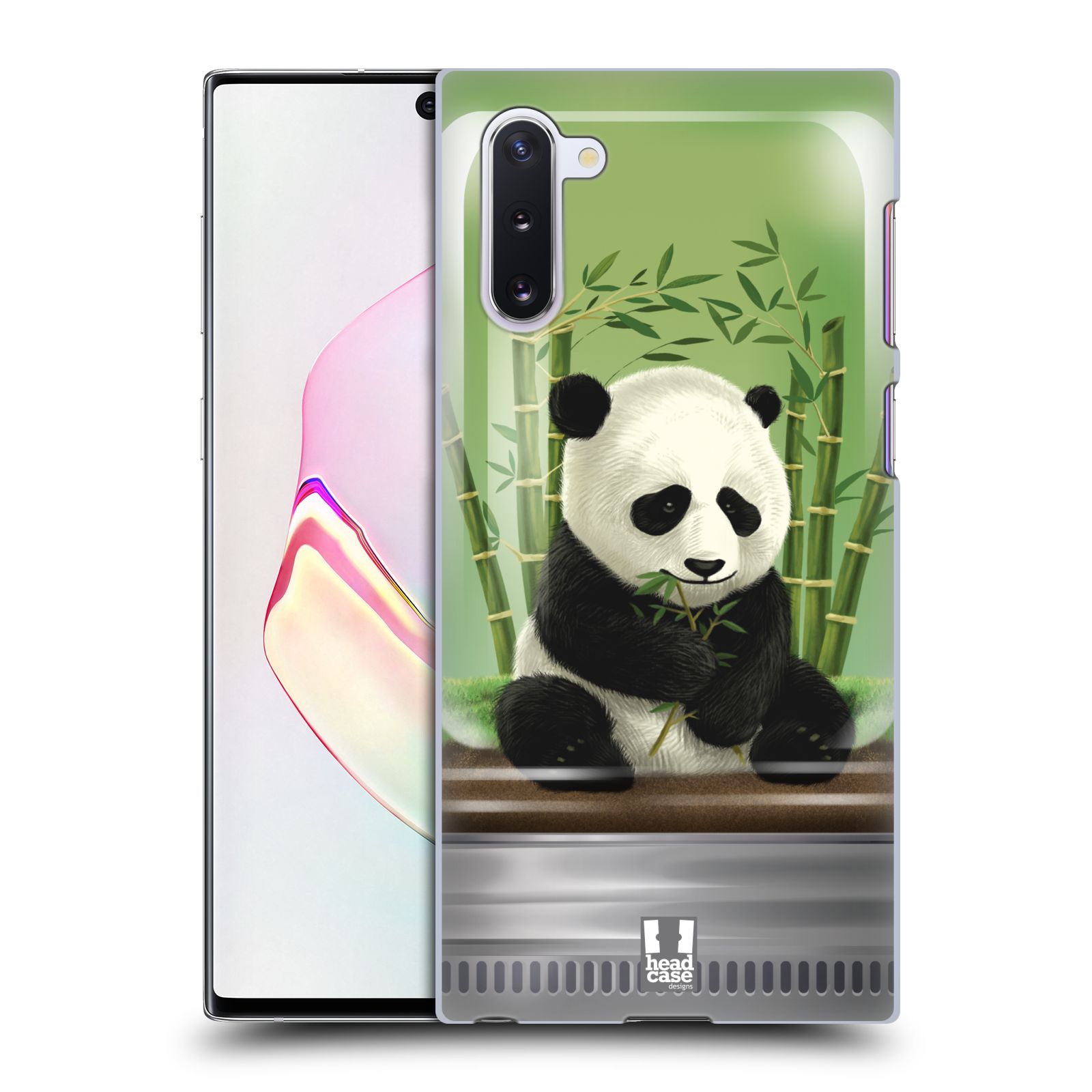 Pouzdro na mobil Samsung Galaxy Note 10 - HEAD CASE - vzor Zvířátka v těžítku panda