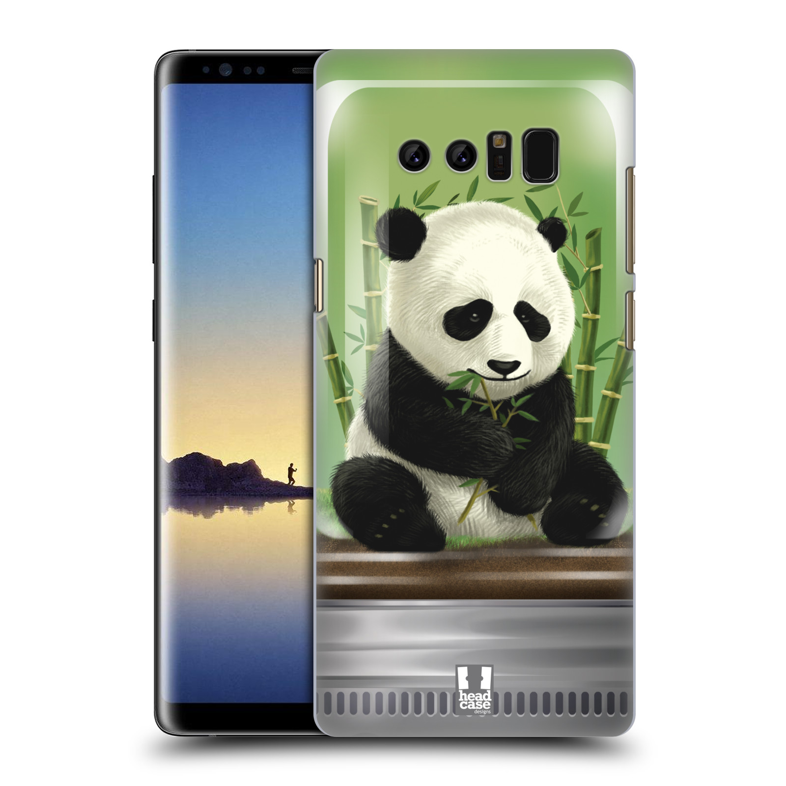 HEAD CASE plastový obal na mobil Samsung Galaxy Note 8 vzor Zvířátka v těžítku panda