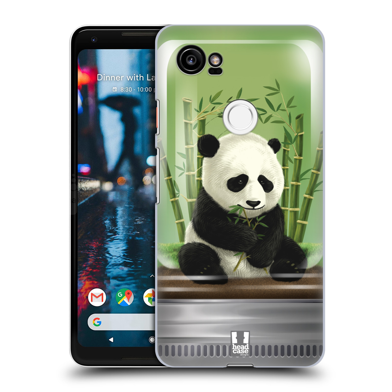 HEAD CASE plastový obal na mobil Google Pixel 2 XL vzor Zvířátka v těžítku panda