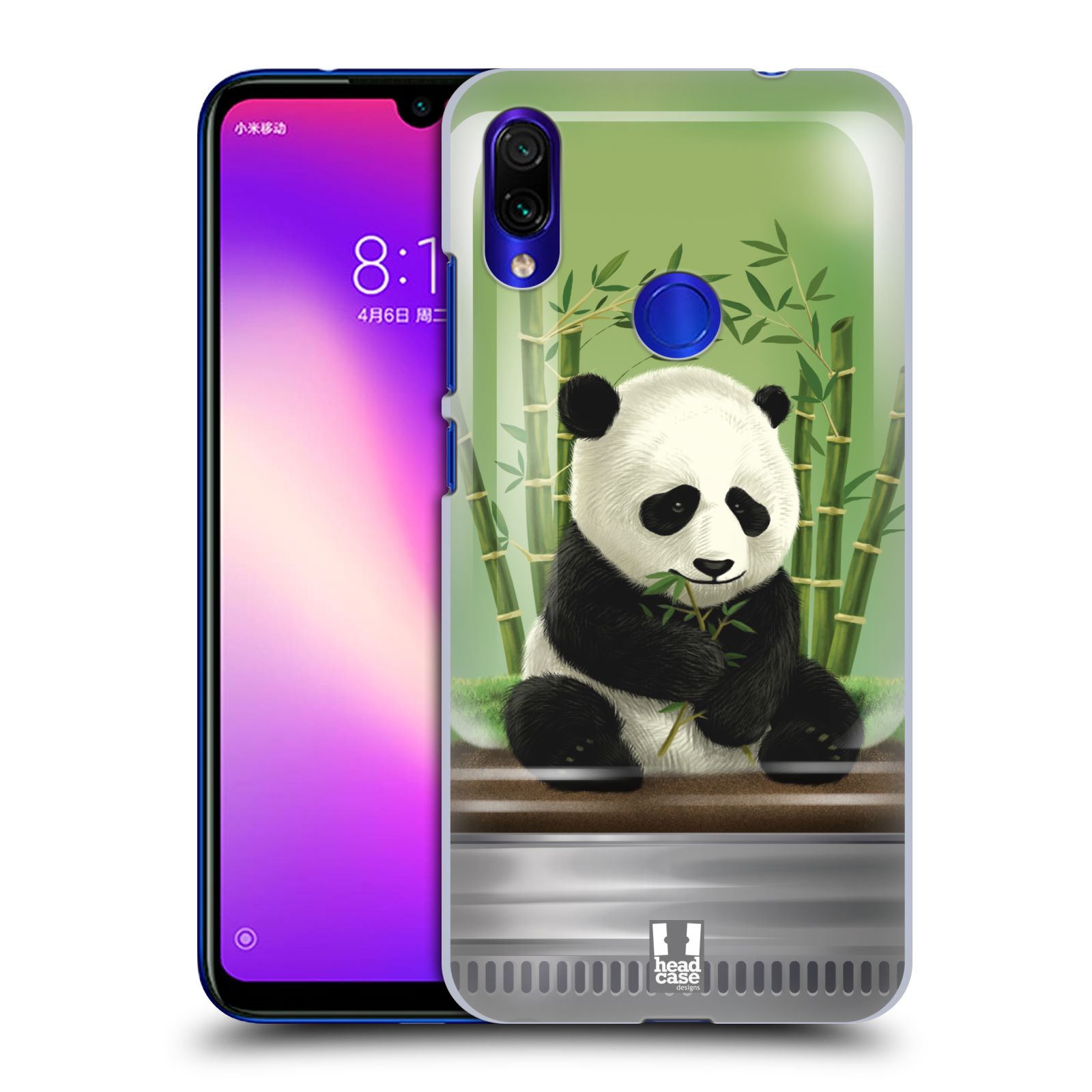 Pouzdro na mobil Xiaomi Redmi Note 7 - Head Case - vzor Zvířátka v těžítku panda