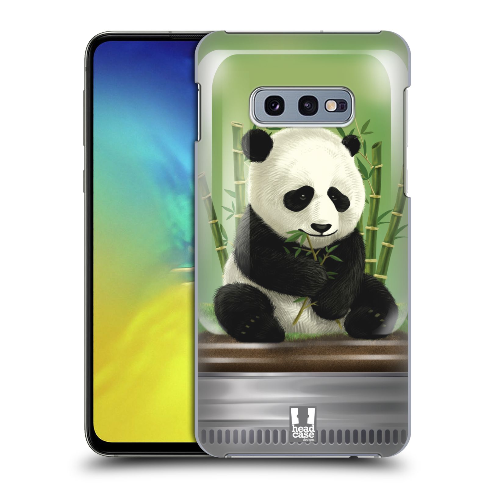Pouzdro na mobil Samsung Galaxy S10e - HEAD CASE - vzor Zvířátka v těžítku panda