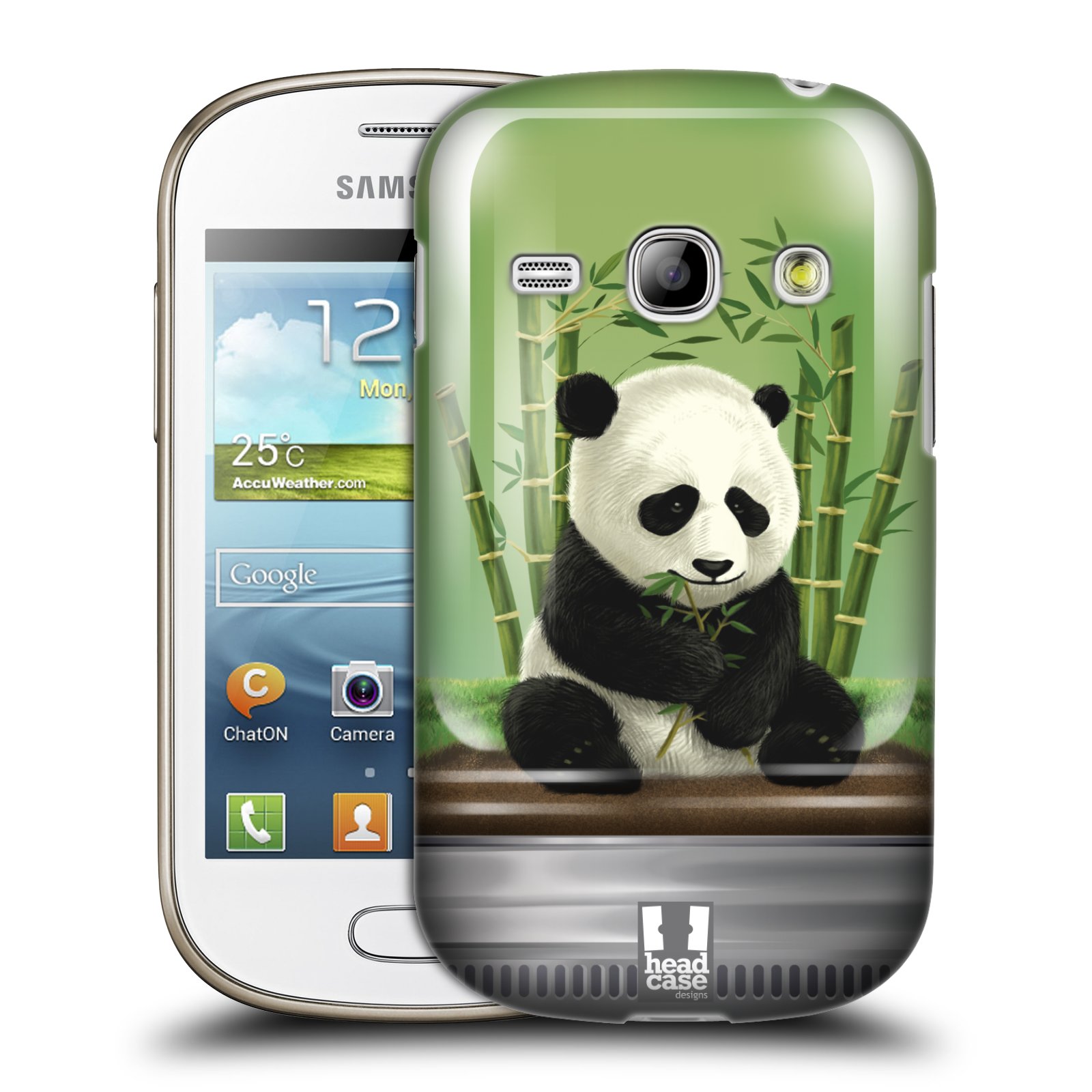 HEAD CASE plastový obal na mobil SAMSUNG GALAXY FAME (S6810) vzor Zvířátka v těžítku panda