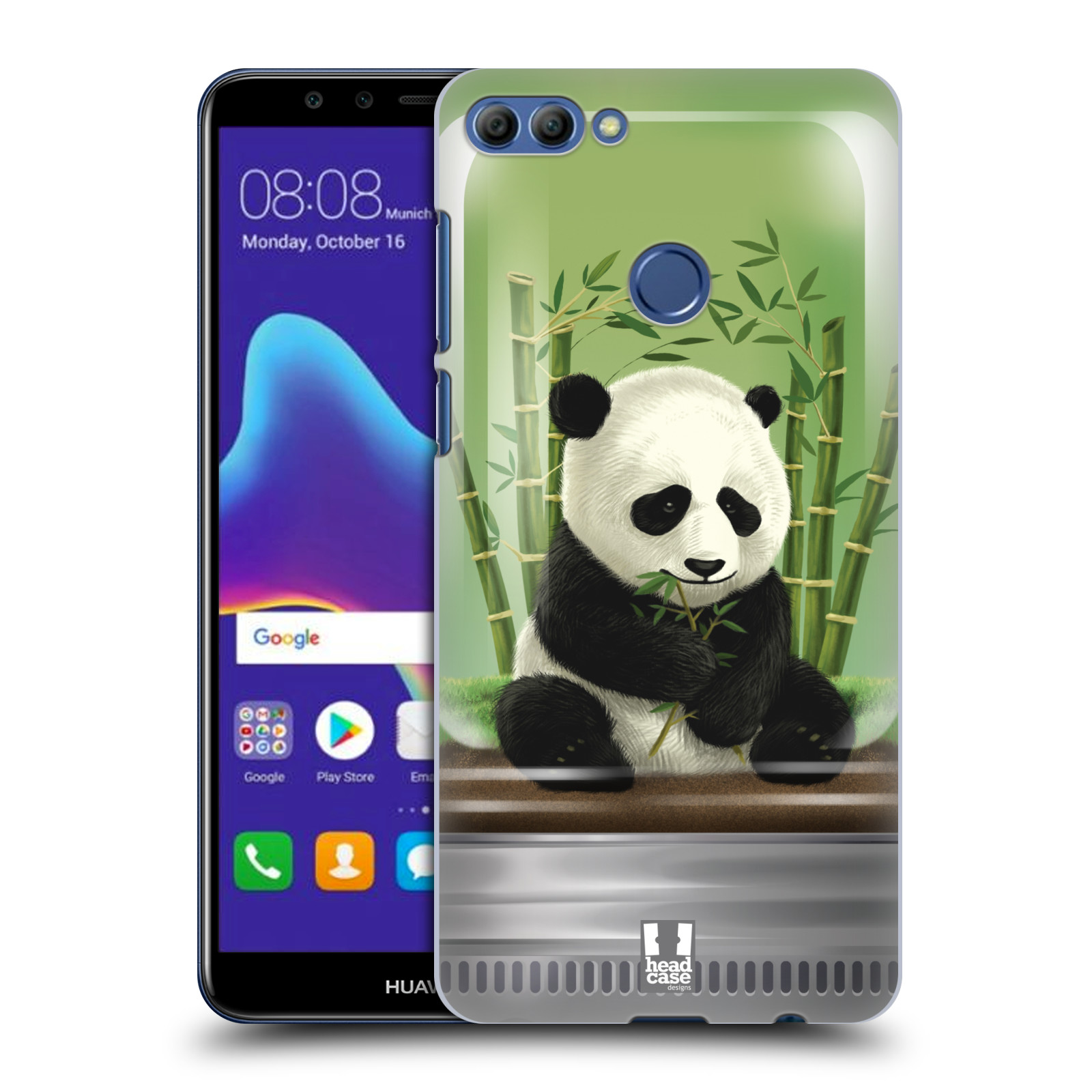 HEAD CASE plastový obal na mobil Huawei Y9 2018 vzor Zvířátka v těžítku panda