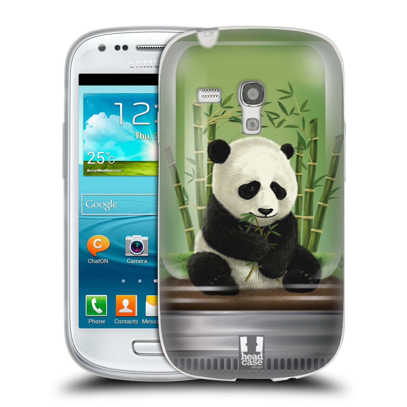 HEAD CASE silikonový obal na mobil Samsung Galaxy S3 MINI i8190 vzor Zvířátka v těžítku panda