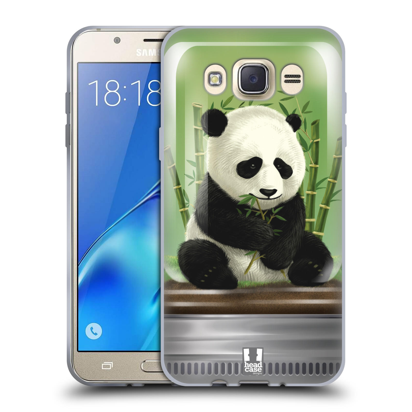 HEAD CASE silikonový obal, kryt na mobil Samsung Galaxy J7 2016 (J710, J710F) vzor Zvířátka v těžítku panda