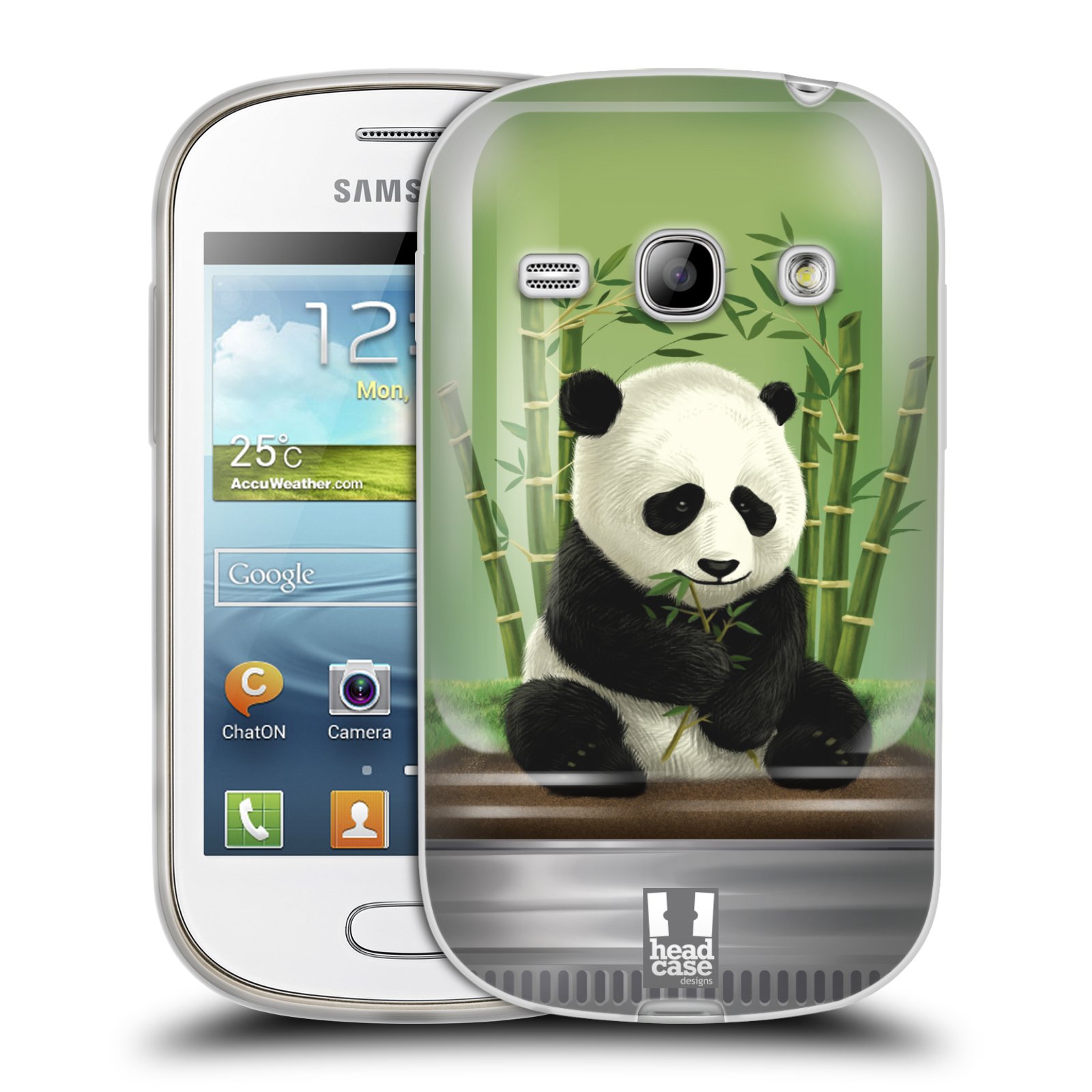 HEAD CASE silikonový obal na mobil Samsung Galaxy FAME vzor Zvířátka v těžítku panda