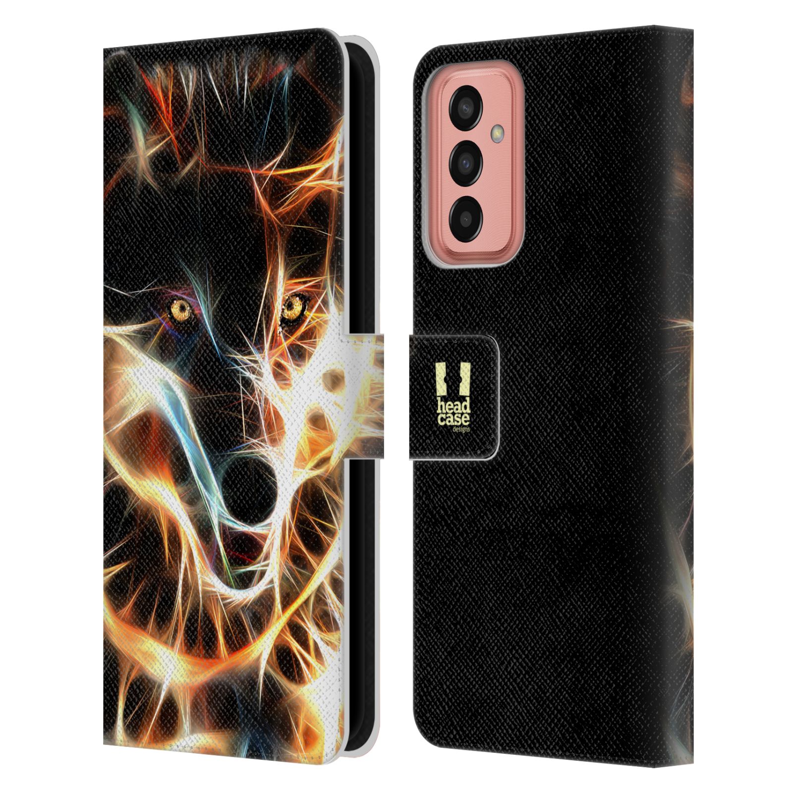 HEAD CASE Pouzdro pro mobil Samsung Galaxy M13 - Zářící Vlk