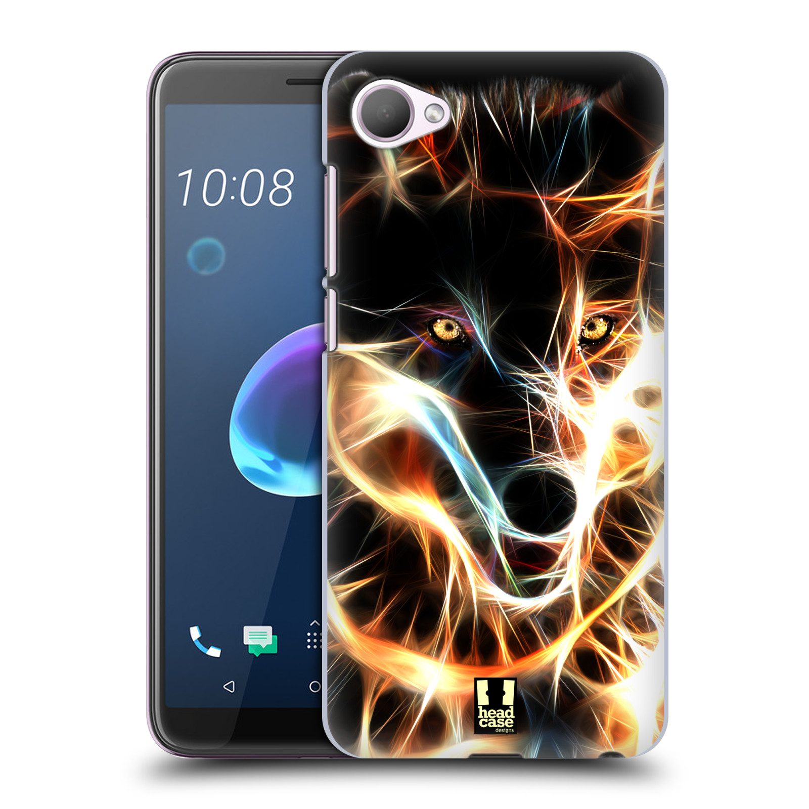 Pouzdro na mobil HTC Desire 12 / Desire 12 DUAL SIM - HEAD CASE - Ohnivý vlk