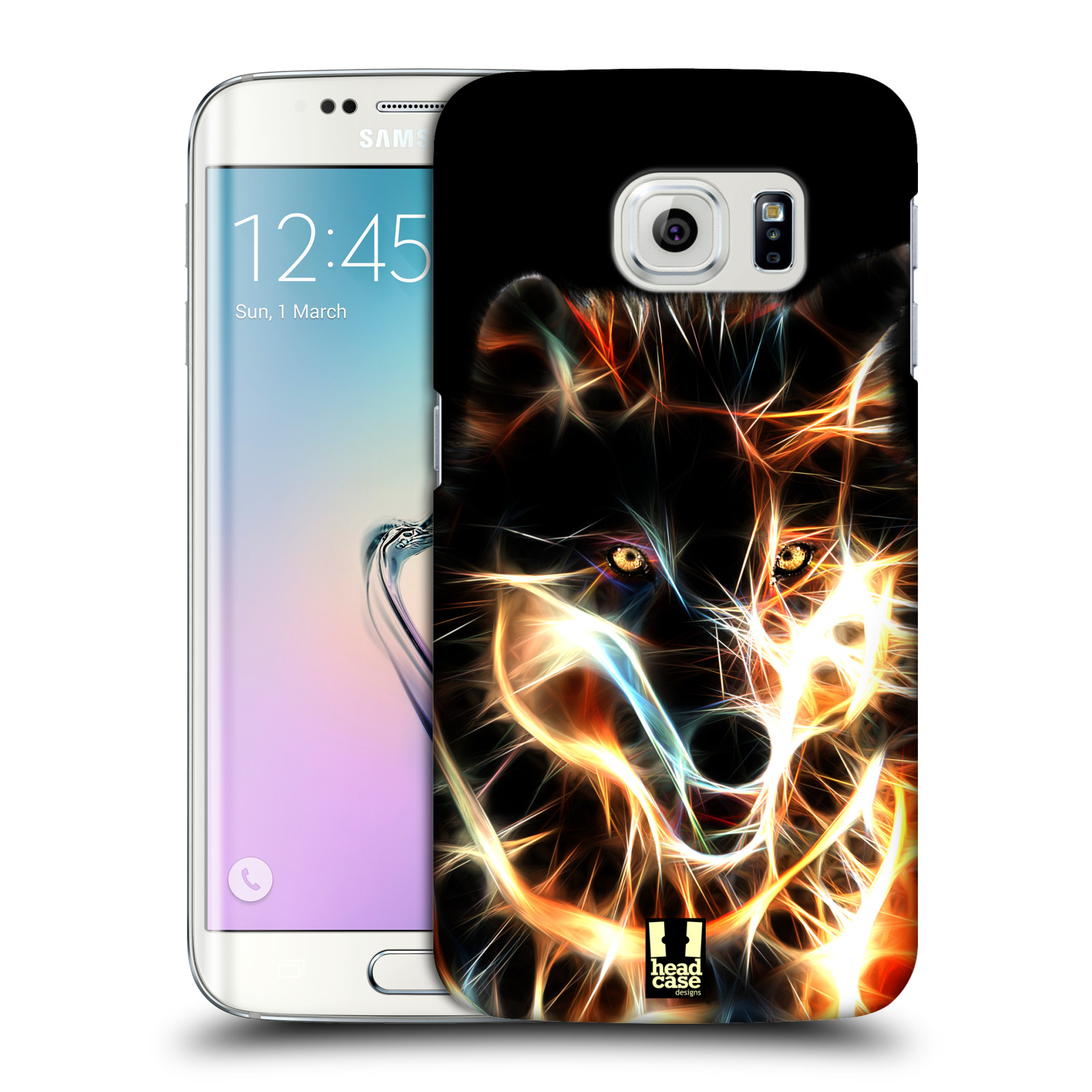 Pouzdro na mobil Samsung Galaxy S6 EDGE - HEAD CASE - Ohnivý vlk
