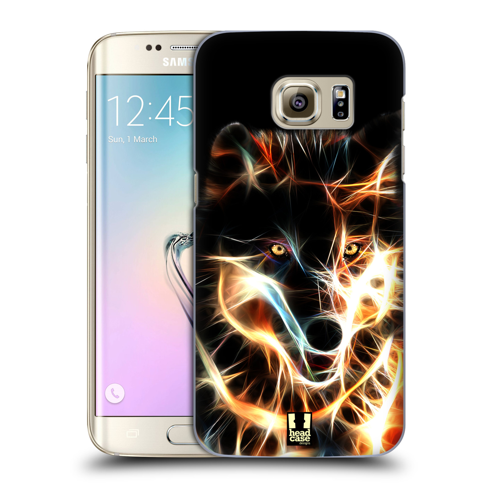 Pouzdro na mobil Samsung Galaxy S7 EDGE - HEAD CASE - Ohnivý vlk
