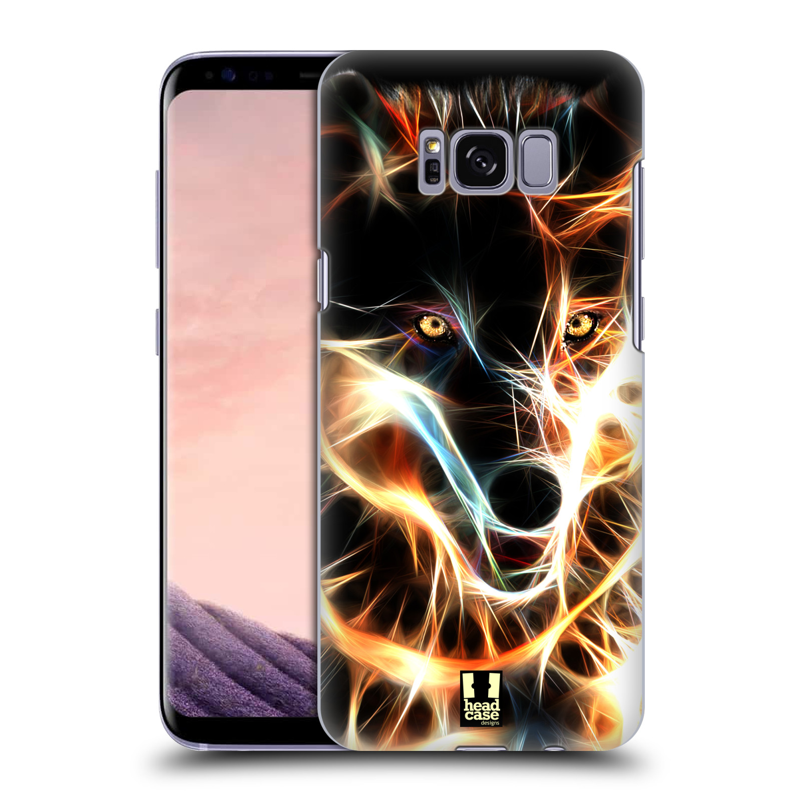 Pouzdro na mobil Samsung Galaxy S8 - HEAD CASE - Ohnivý vlk