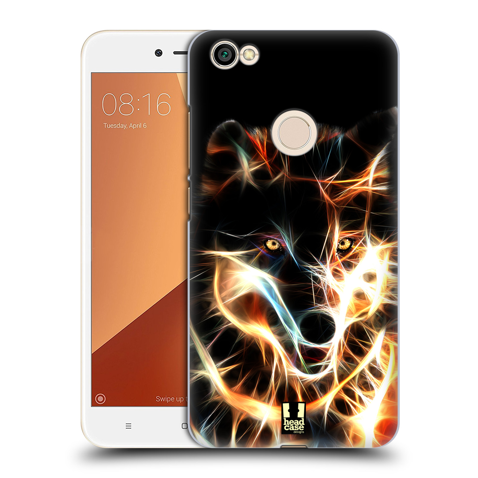 Pouzdro na mobil Xiaomi Redmi Note 5A - HEAD CASE - Ohnivý vlk