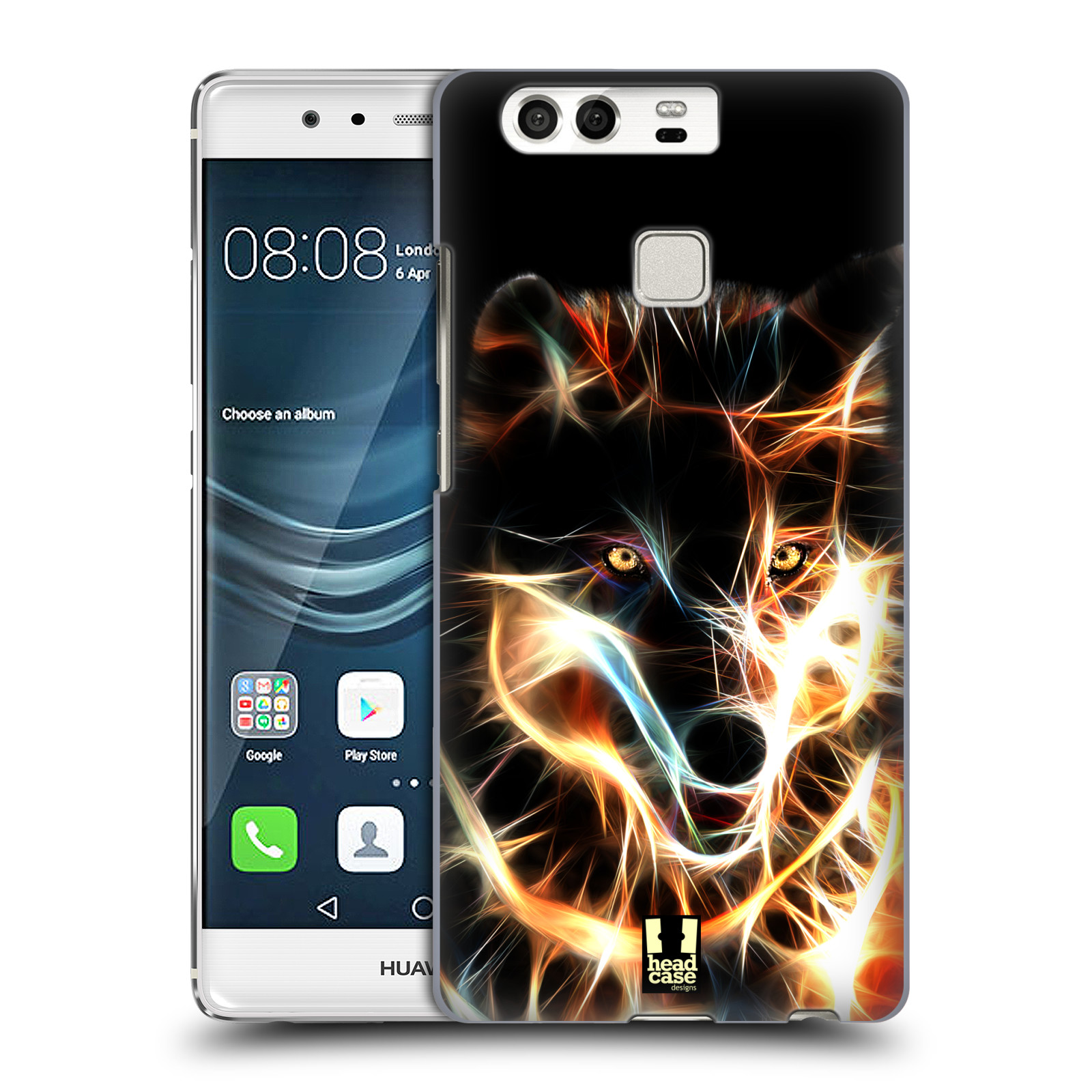Pouzdro na mobil Huawei P9 / P9 DUAL SIM - HEAD CASE - Ohnivý vlk