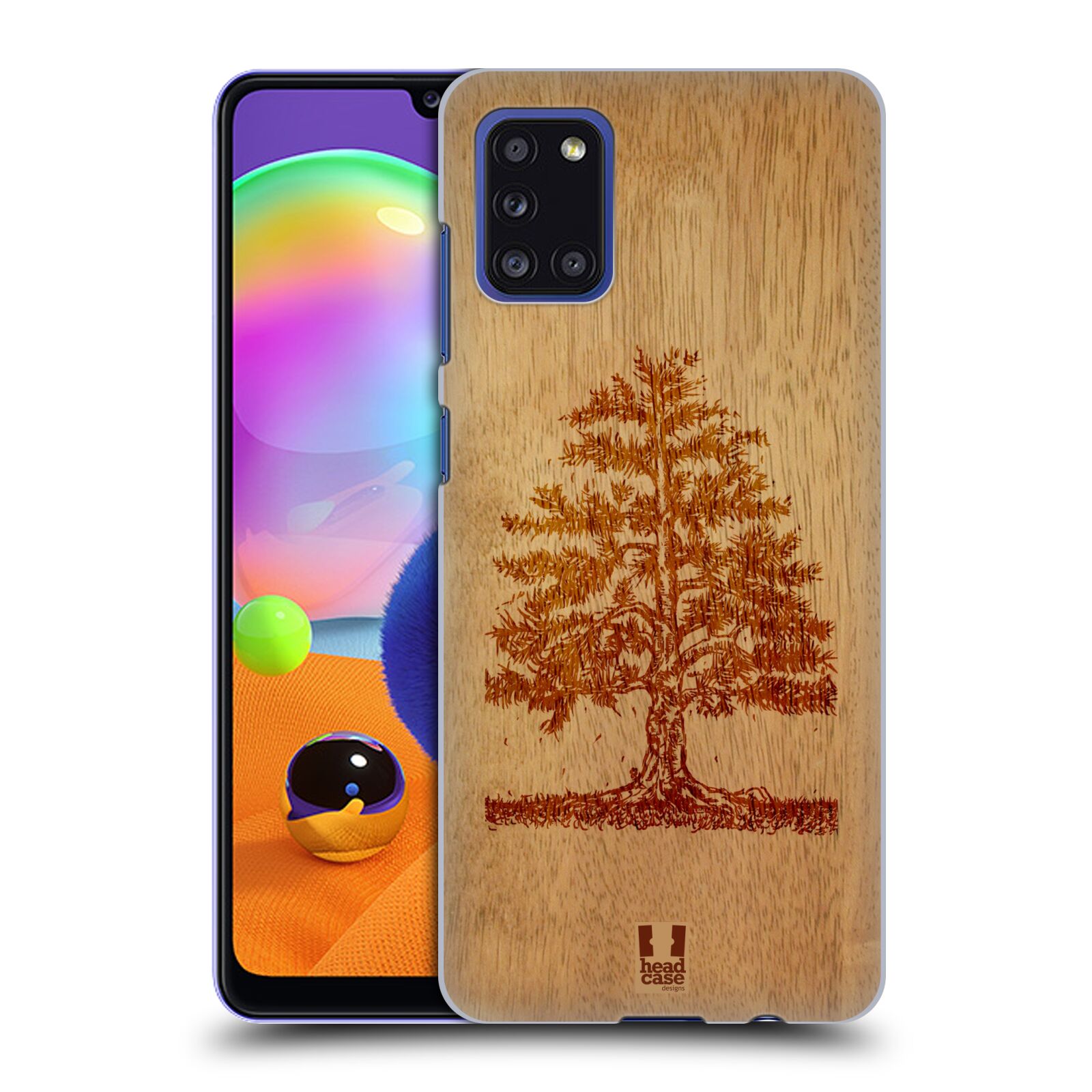 Zadní kryt na mobil Samsung Galaxy A31 vzor Dřevěné umění STROM