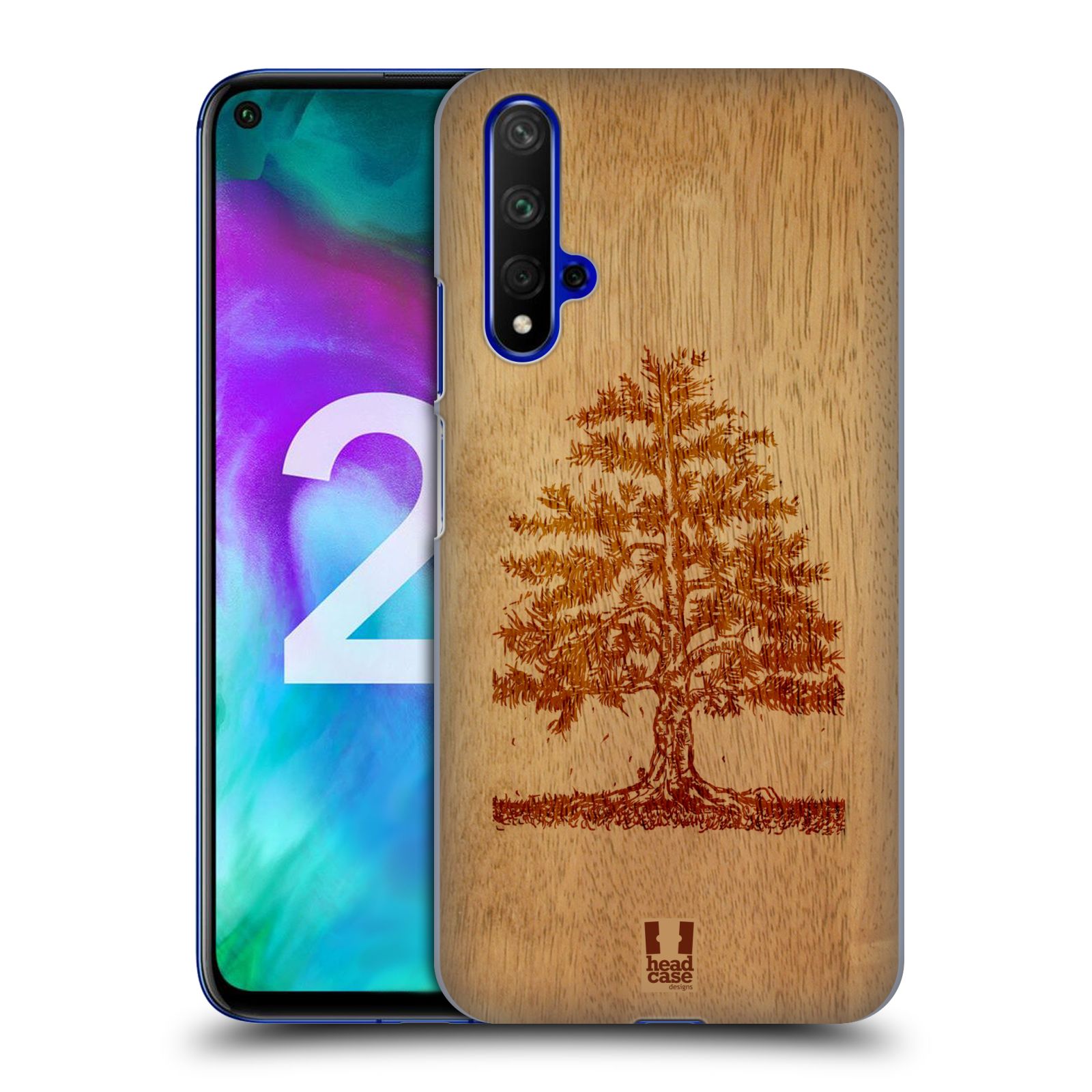 Pouzdro na mobil Honor 20 - HEAD CASE - vzor Dřevěné umění STROM