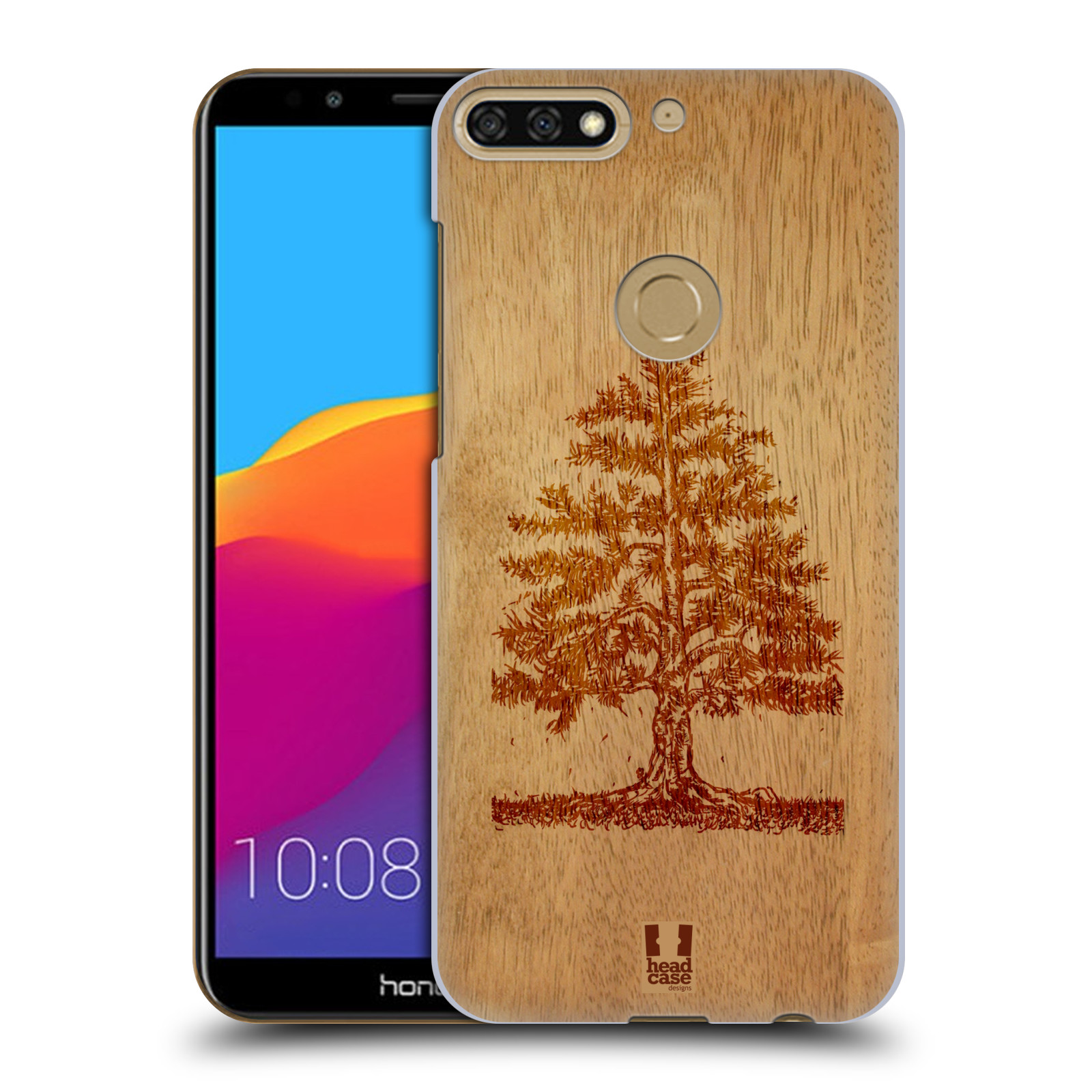 HEAD CASE plastový obal na mobil Honor 7c vzor Dřevěné umění STROM