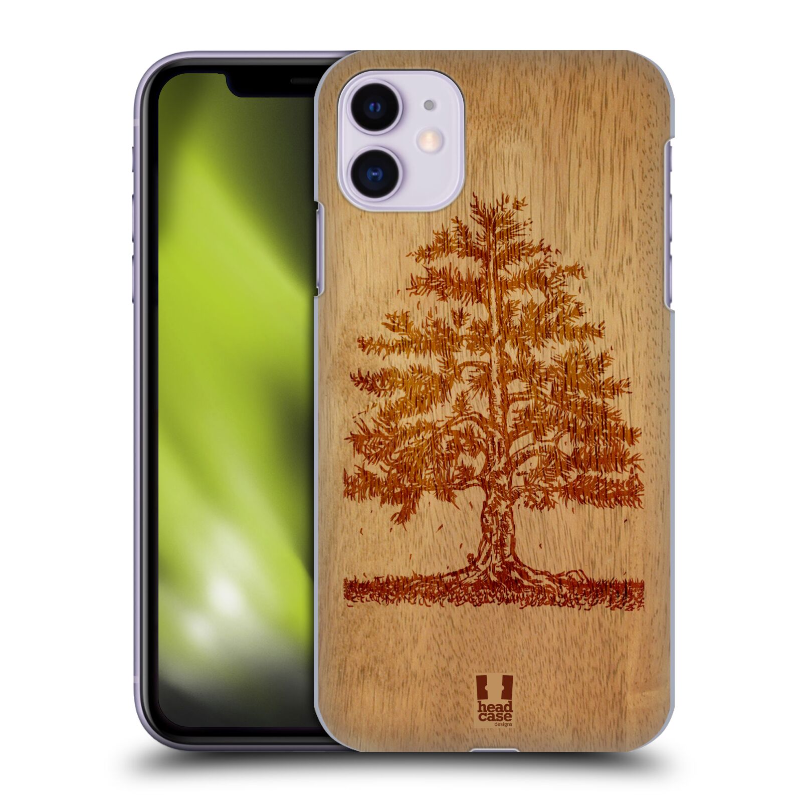 Pouzdro na mobil Apple Iphone 11 - HEAD CASE - vzor Dřevěné umění STROM