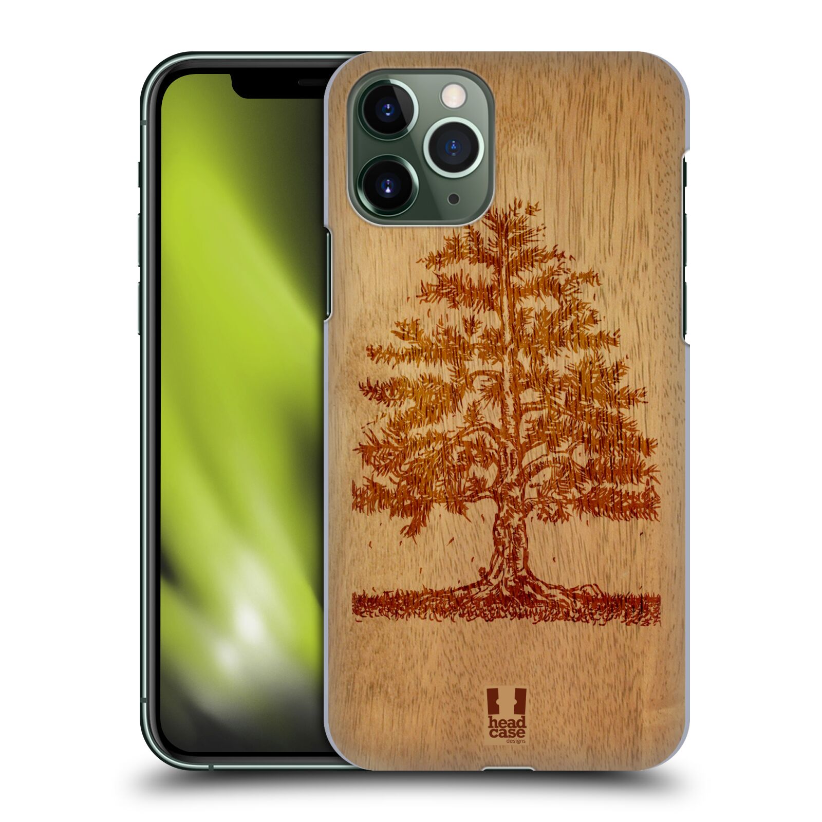 Pouzdro na mobil Apple Iphone 11 PRO - HEAD CASE - vzor Dřevěné umění STROM