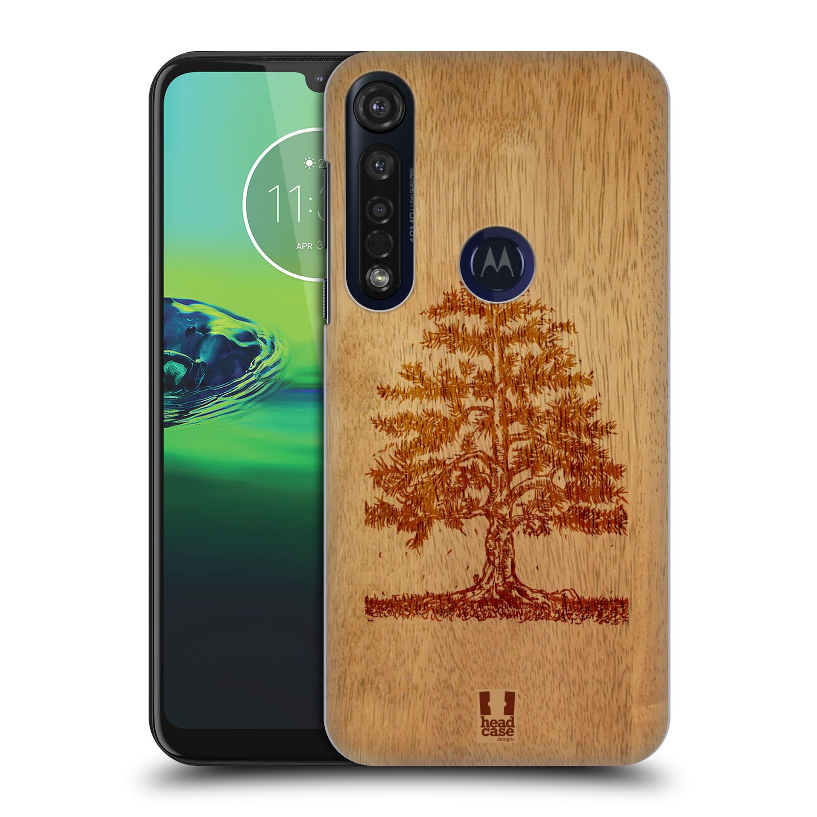 Pouzdro na mobil Motorola Moto G8 PLUS - HEAD CASE - vzor Dřevěné umění STROM