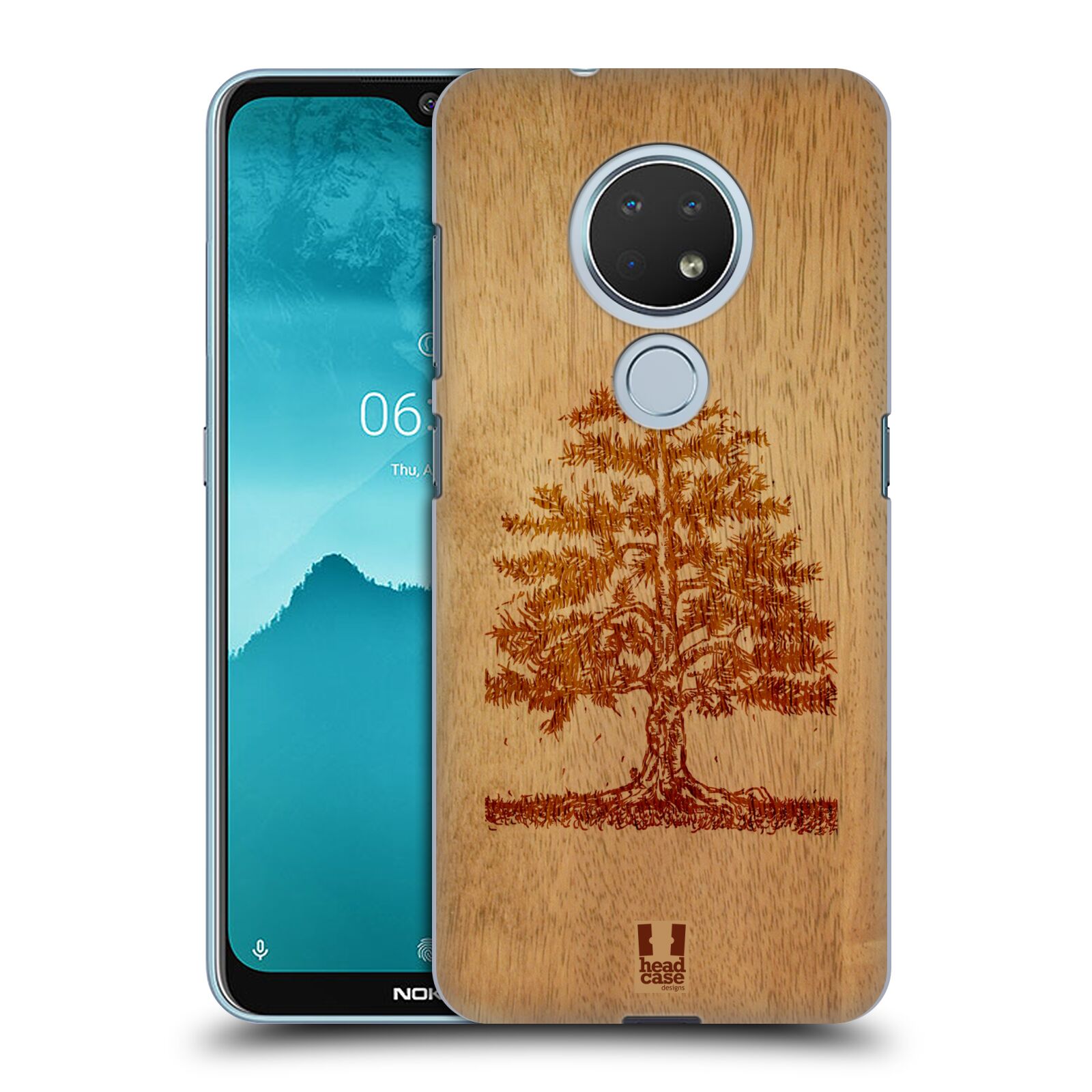 Pouzdro na mobil Nokia 6.2 - HEAD CASE - vzor Dřevěné umění STROM