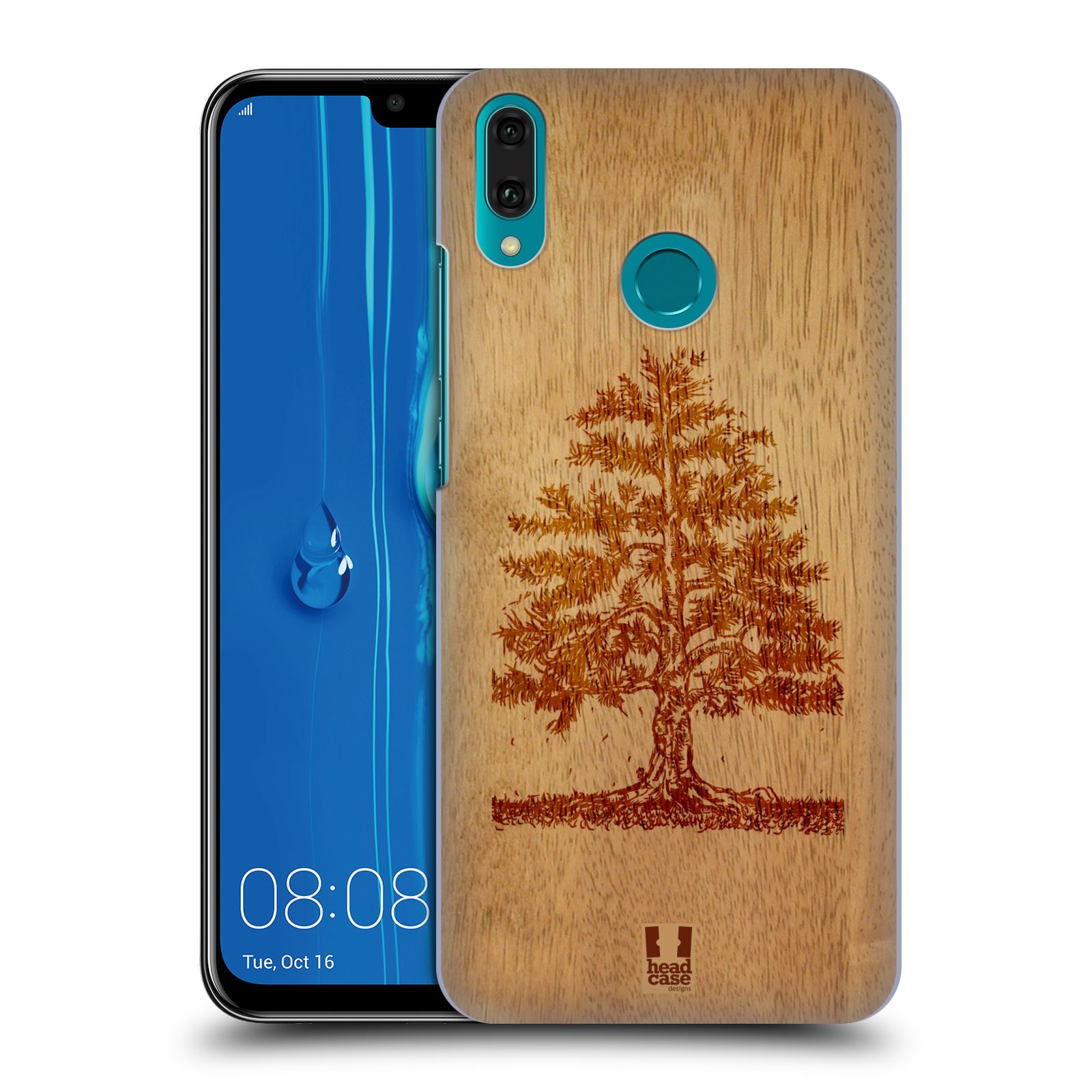 Pouzdro na mobil Huawei Y9 2019 - HEAD CASE - vzor Dřevěné umění STROM