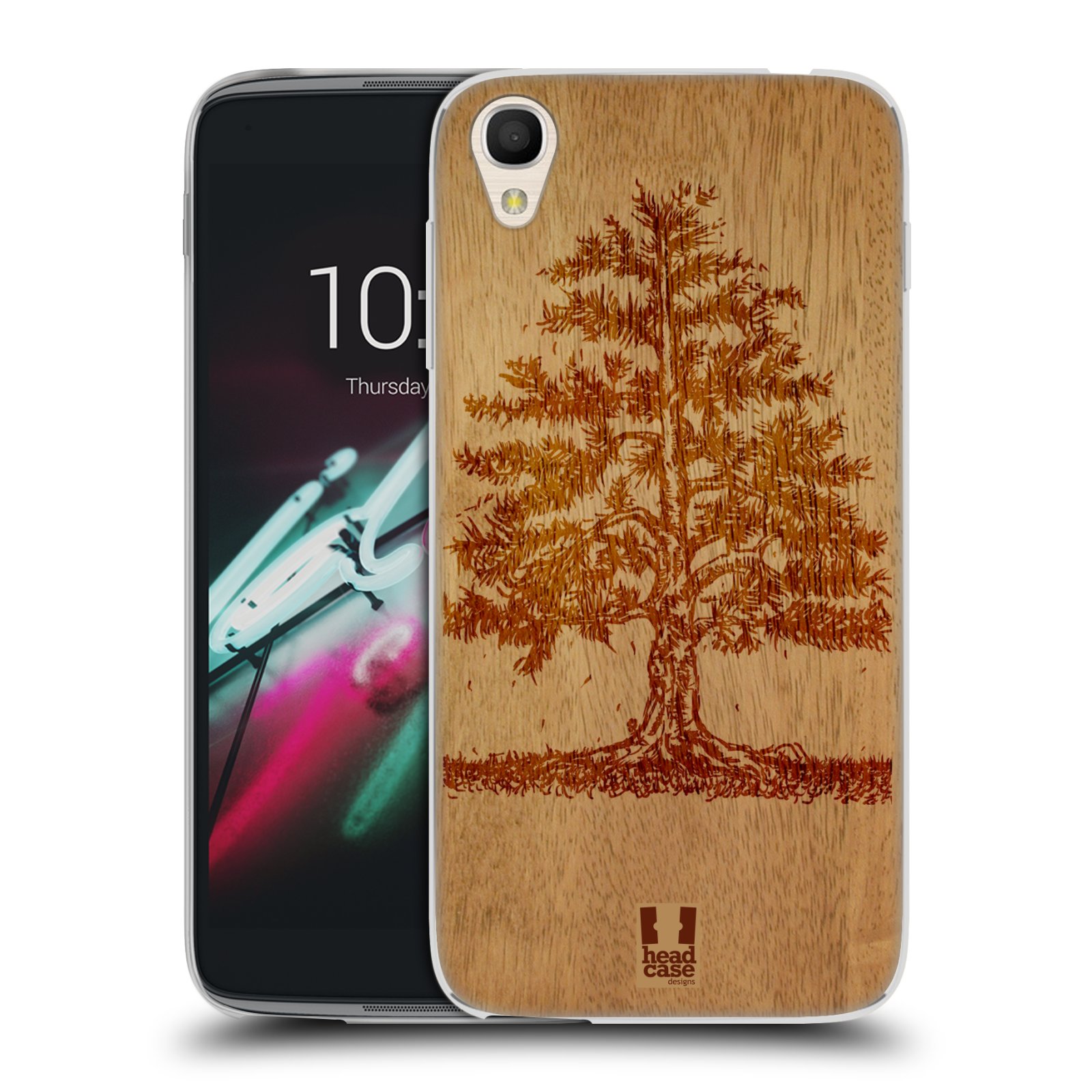 HEAD CASE silikonový obal na mobil Alcatel Idol 3 OT-6039Y (4.7) vzor Dřevěné umění STROM