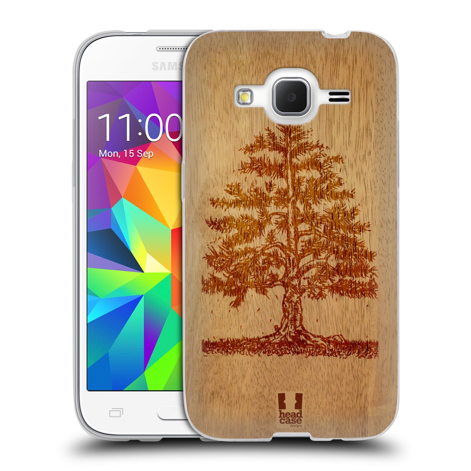 HEAD CASE silikonový obal na mobil Samsung Galaxy Core Prime (G360) vzor Dřevěné umění STROM