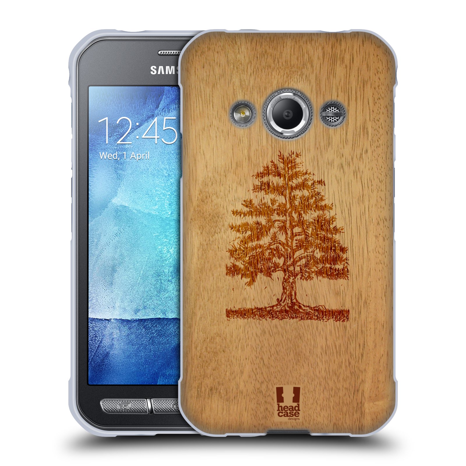 HEAD CASE silikonový obal na mobil Samsung Galaxy Xcover 3 vzor Dřevěné umění STROM