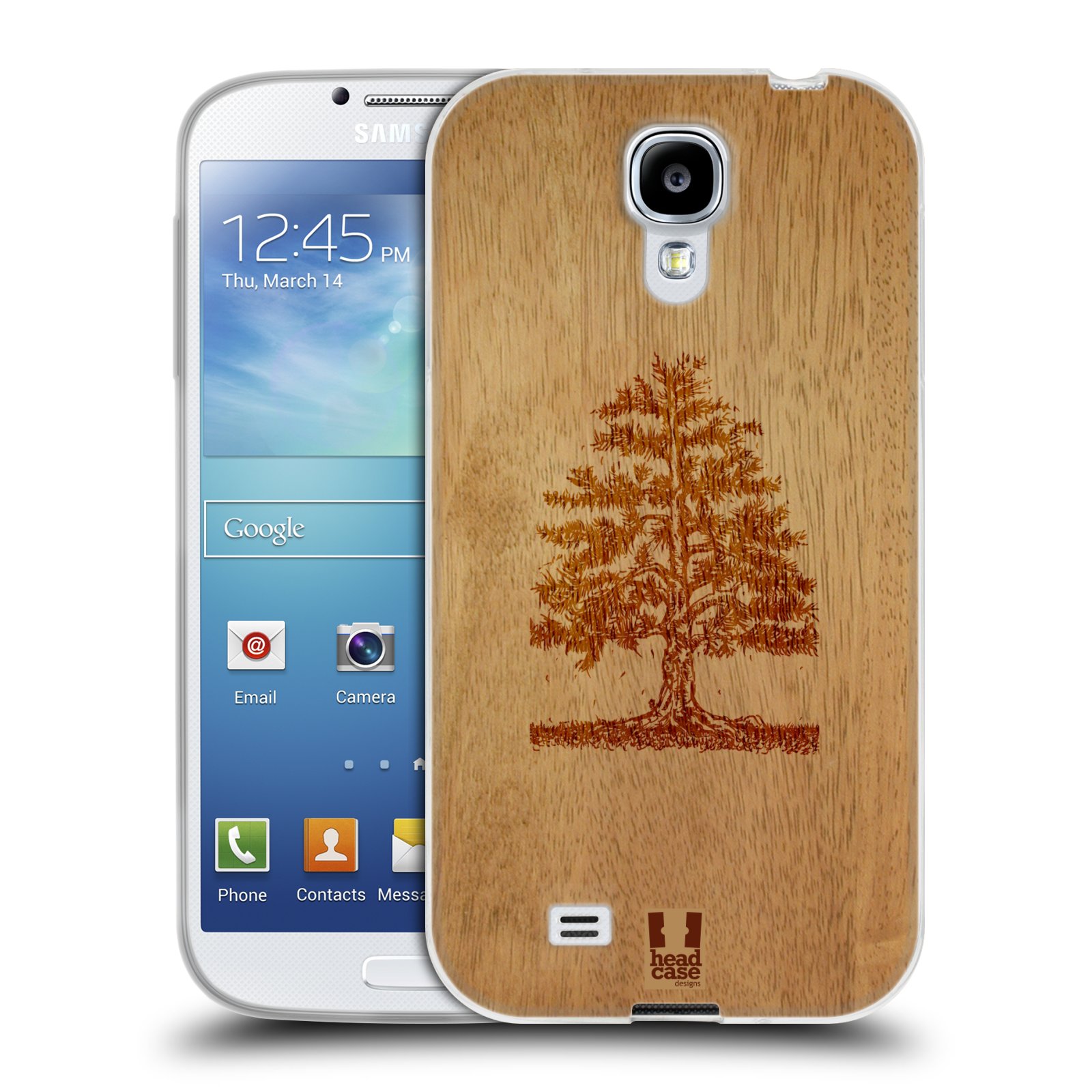 HEAD CASE silikonový obal na mobil Samsung Galaxy S4 i9500 vzor Dřevěné umění STROM