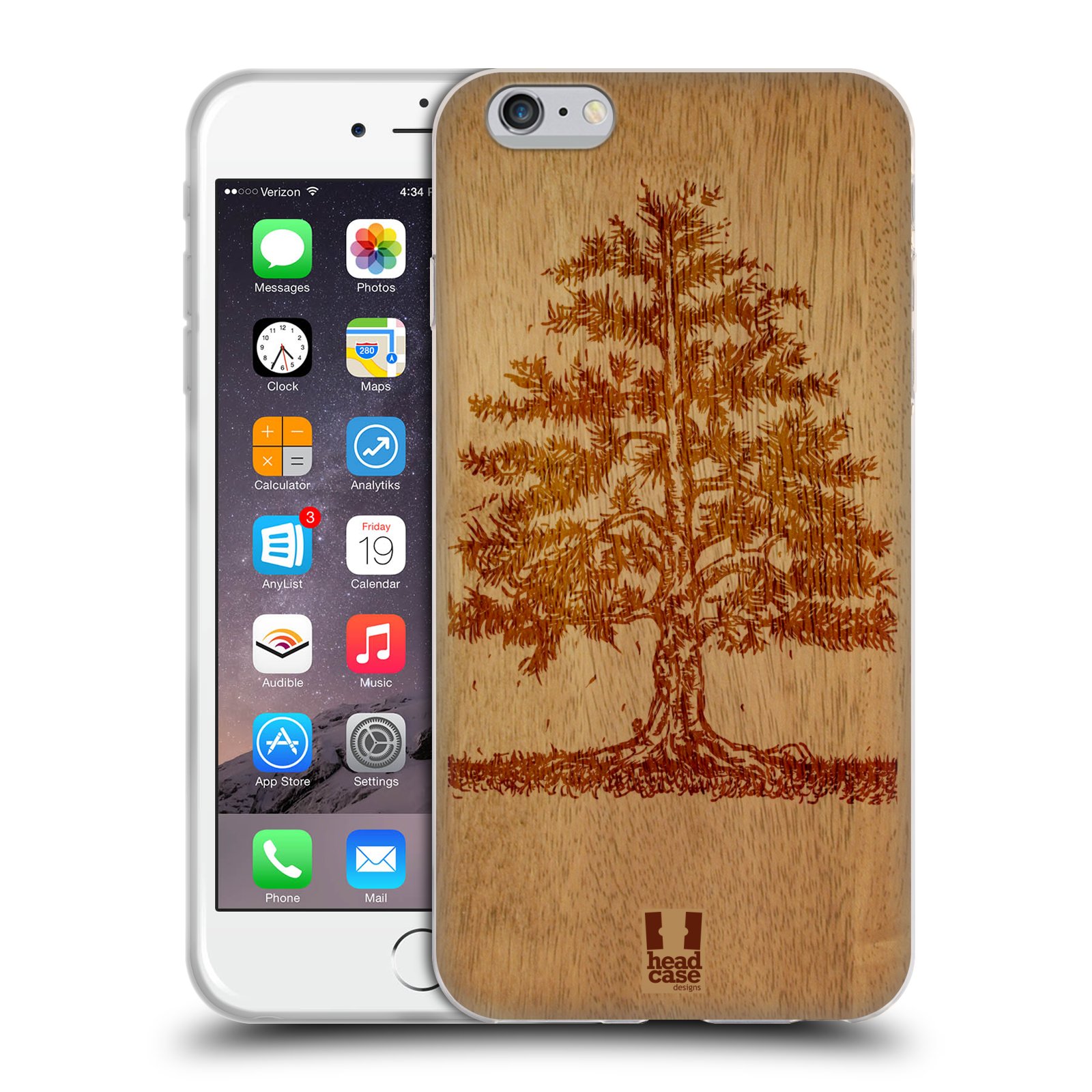 HEAD CASE silikonový obal na mobil Apple Iphone 6 PLUS/ 6S PLUS vzor Dřevěné umění STROM