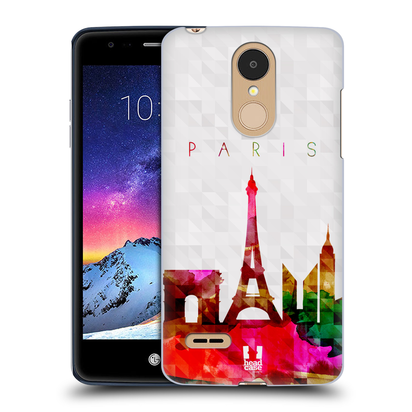 HEAD CASE plastový obal na mobil LG K9 / K8 2018 vzor Vodní barva města silueta PAŘÍŽ FRANICE EIFFELOVA VĚŽ