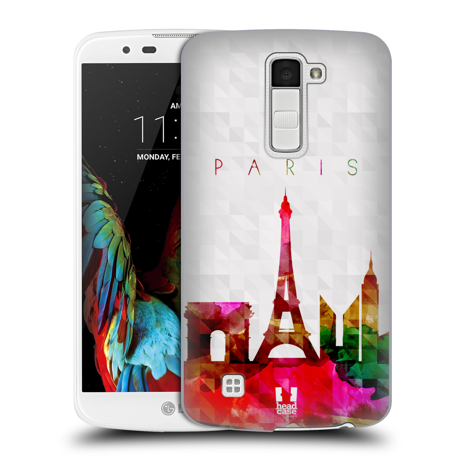 HEAD CASE plastový obal na mobil LG K10 vzor Vodní barva města silueta PAŘÍŽ FRANICE EIFFELOVA VĚŽ