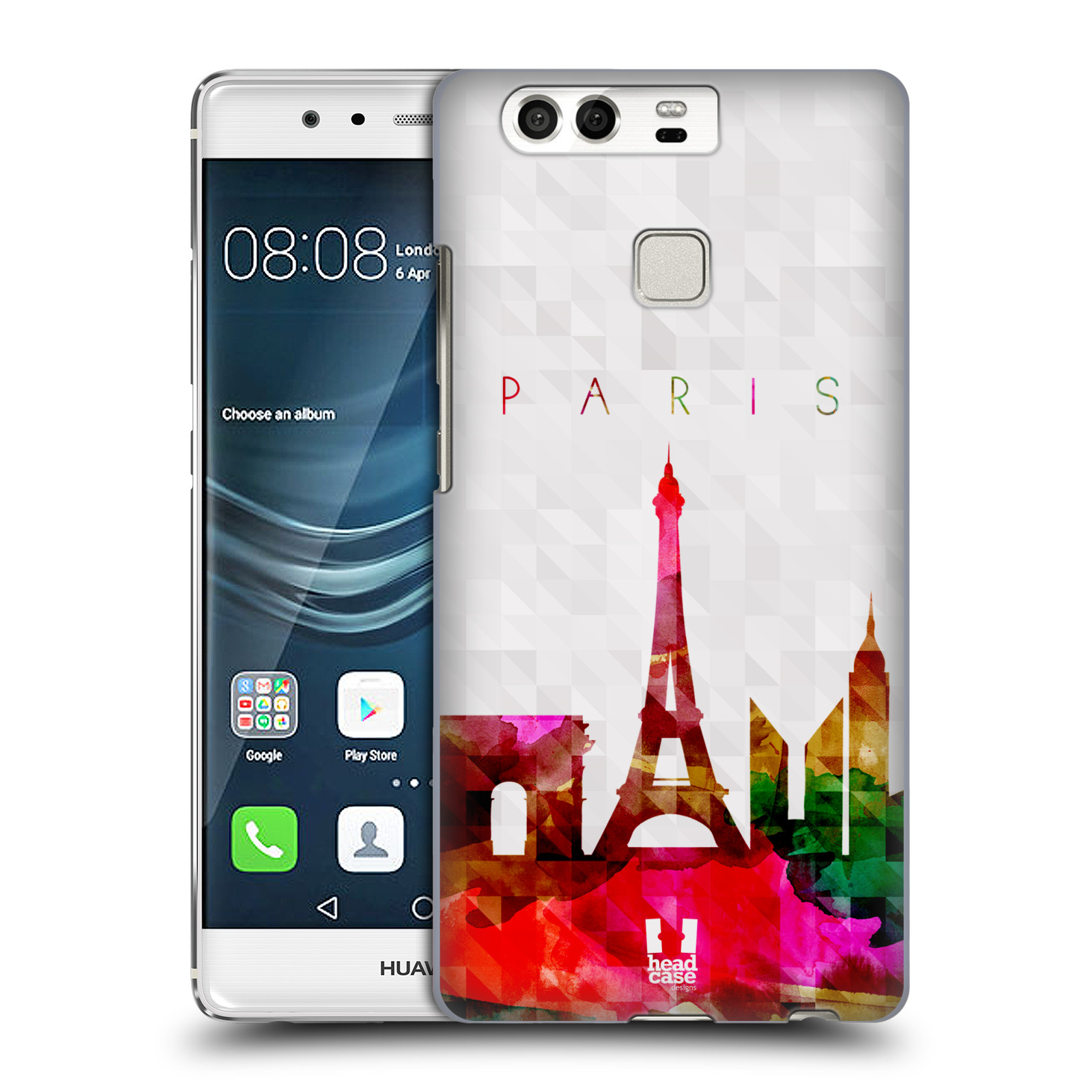 HEAD CASE plastový obal na mobil Huawei P9 / P9 DUAL SIM vzor Vodní barva města silueta PAŘÍŽ FRANICE EIFFELOVA VĚŽ