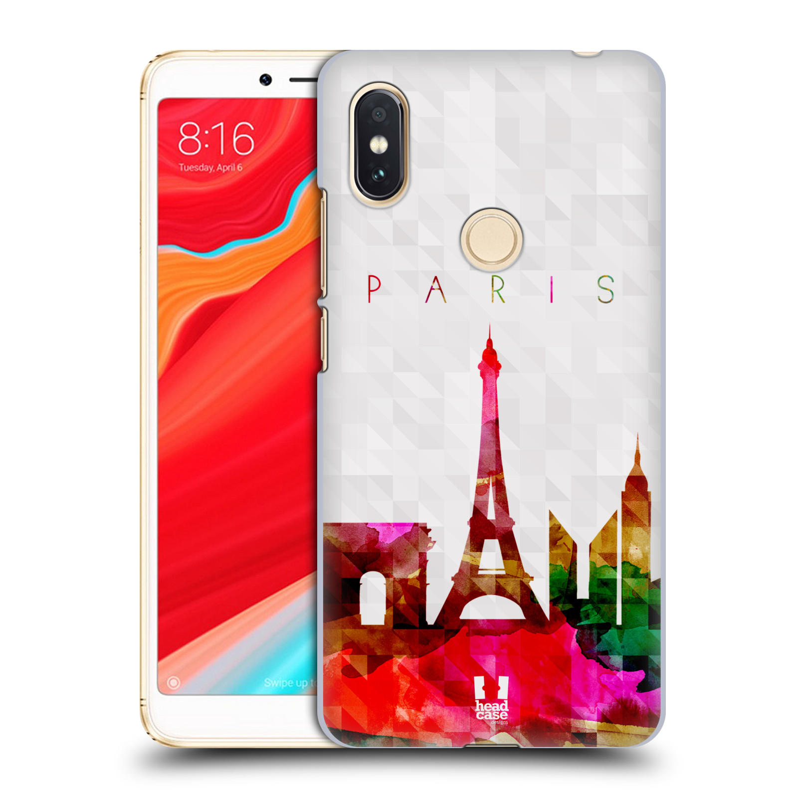 HEAD CASE plastový obal na mobil Xiaomi Redmi S2 vzor Vodní barva města silueta PAŘÍŽ FRANICE EIFFELOVA VĚŽ