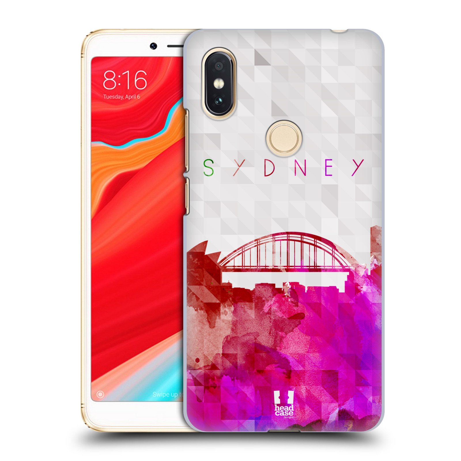 HEAD CASE plastový obal na mobil Xiaomi Redmi S2 vzor Vodní barva města silueta AUSTRÁLIE SYDNEY