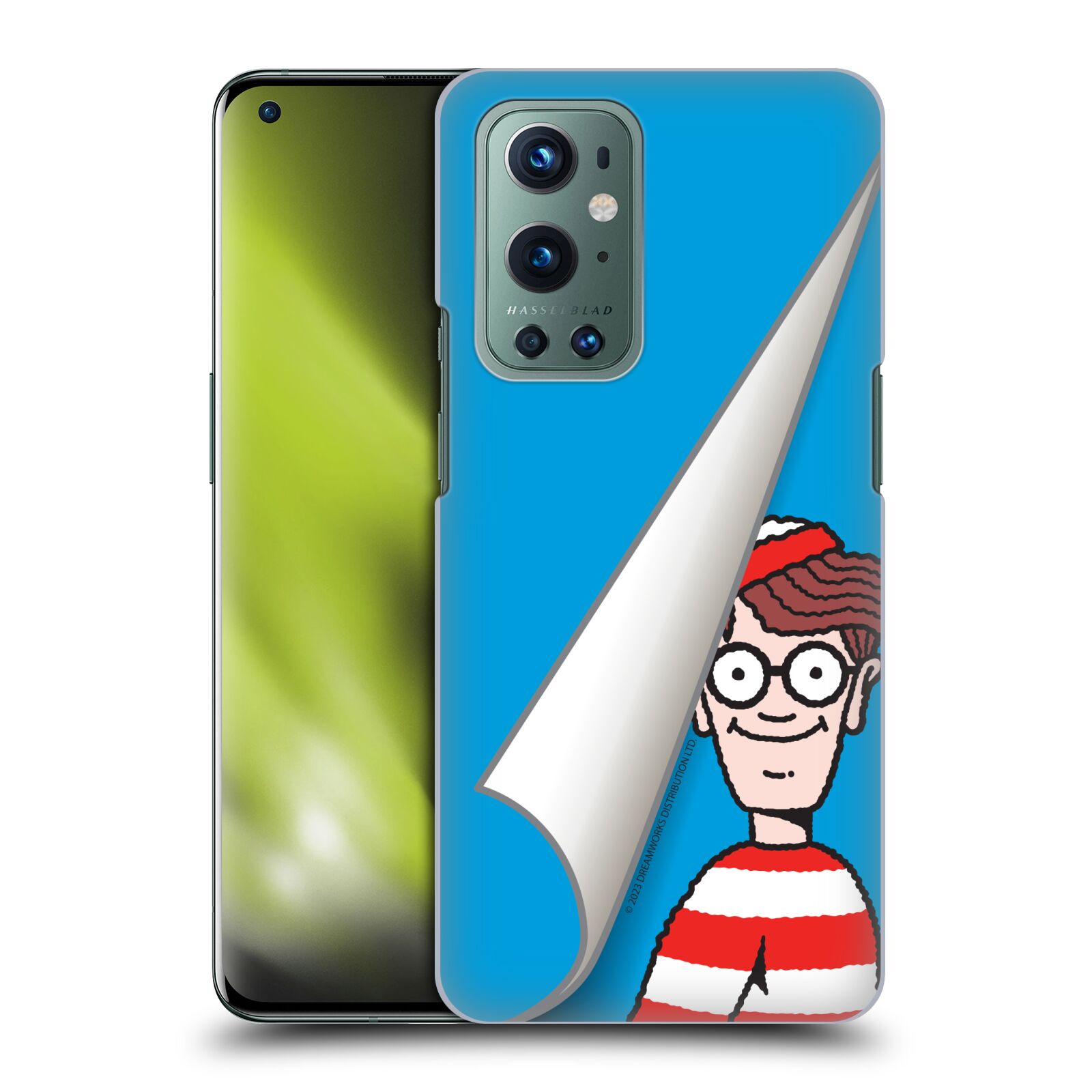 Obal na mobil OnePlus 9 - HEAD CASE - Kde je Waldo - modré pozadí